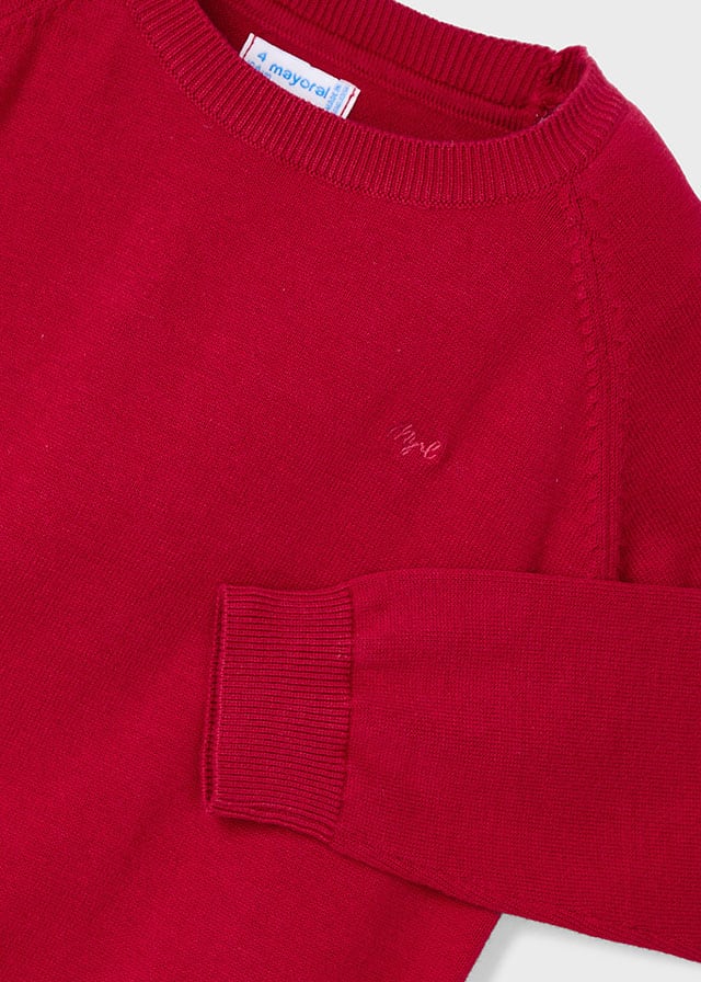 MAGLIONE 100% COTONE rojo - Noi da piccoli