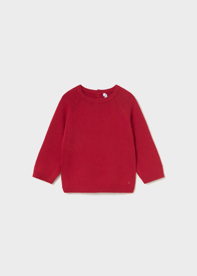 MAGLIONE ELEGANTE IN FILATO CALDO ROSSO - Noi da piccoli