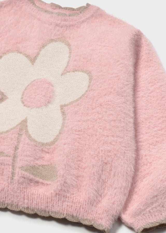 MAGLIONE FILATO CALDO ROSA - Noi da piccoli