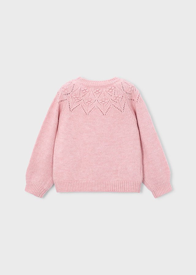 MAGLIONE FILATO CALDO ROSA - Noi da piccoli