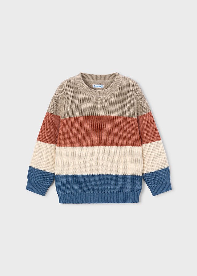MAGLIONE IN FILATO CALDO BEIGE - Noi da piccoli
