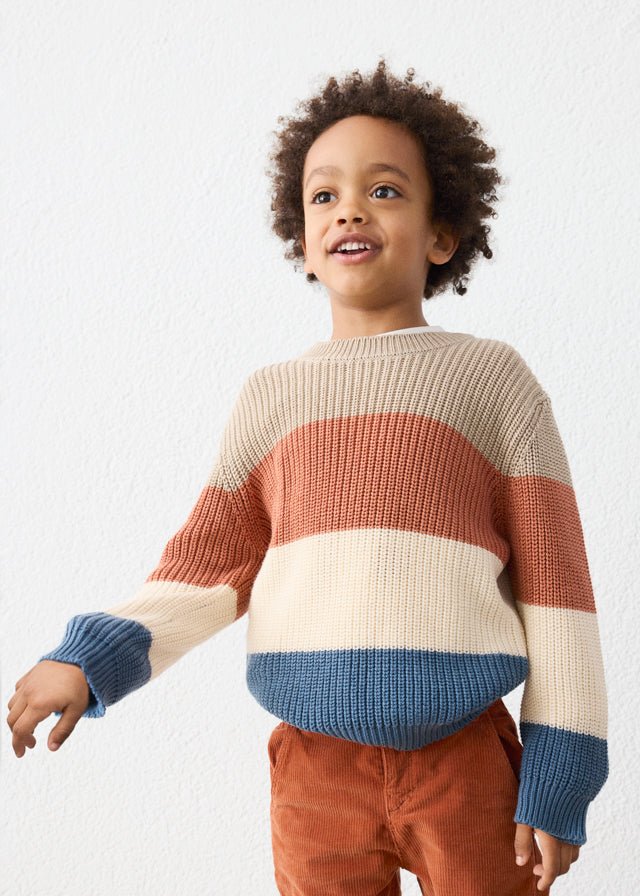 MAGLIONE IN FILATO CALDO BEIGE - Noi da piccoli