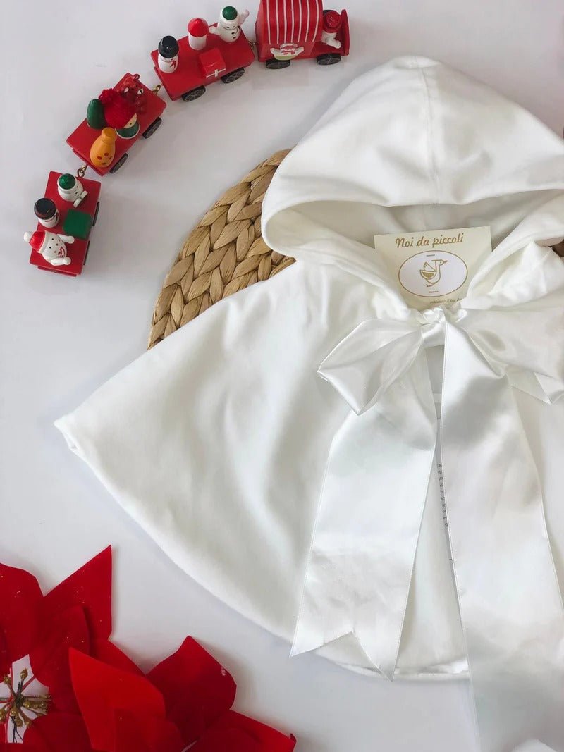 MANTELLA IN VELLUTO PANNA - Noi da piccoli