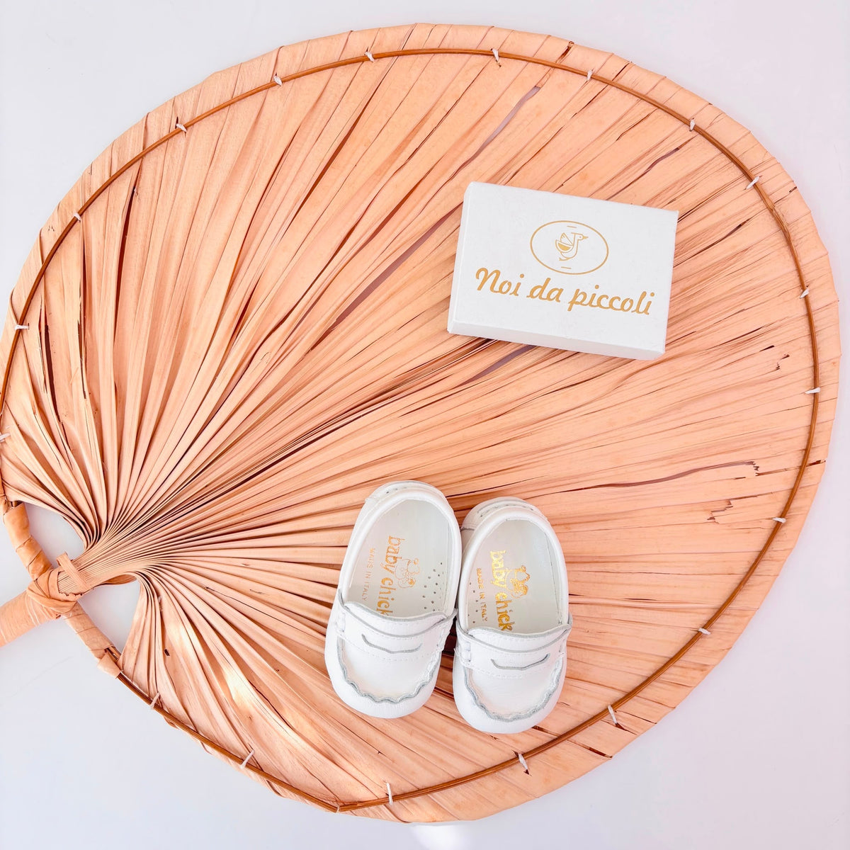 Mocassino Pelle Bianco Baby Chick - Noi da piccoli