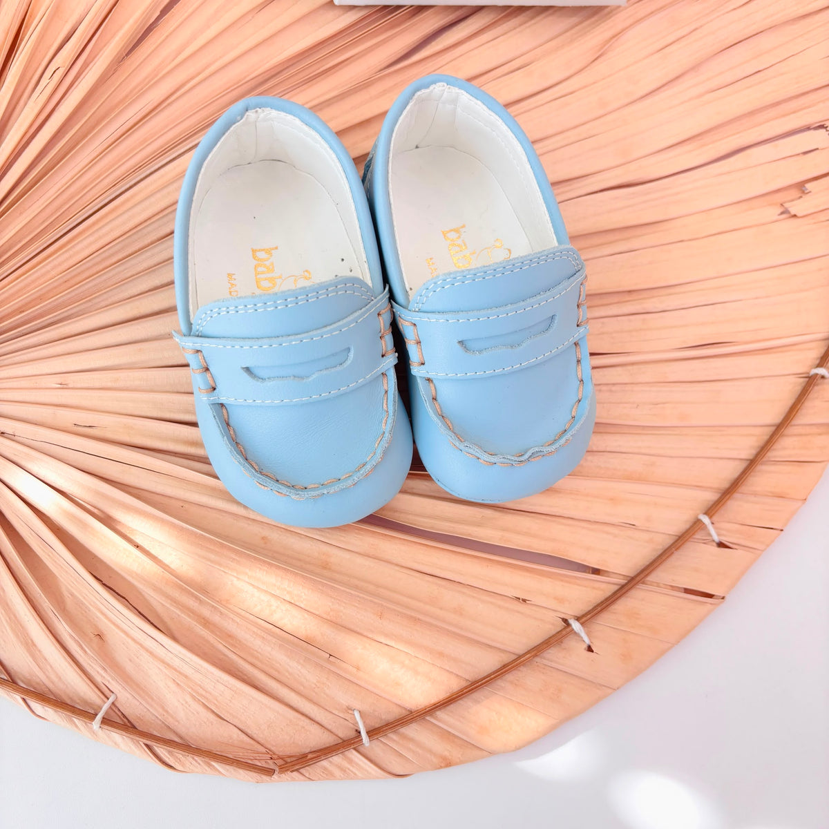 Mocassino Pelle Cielo Baby Chick - Noi da piccoli