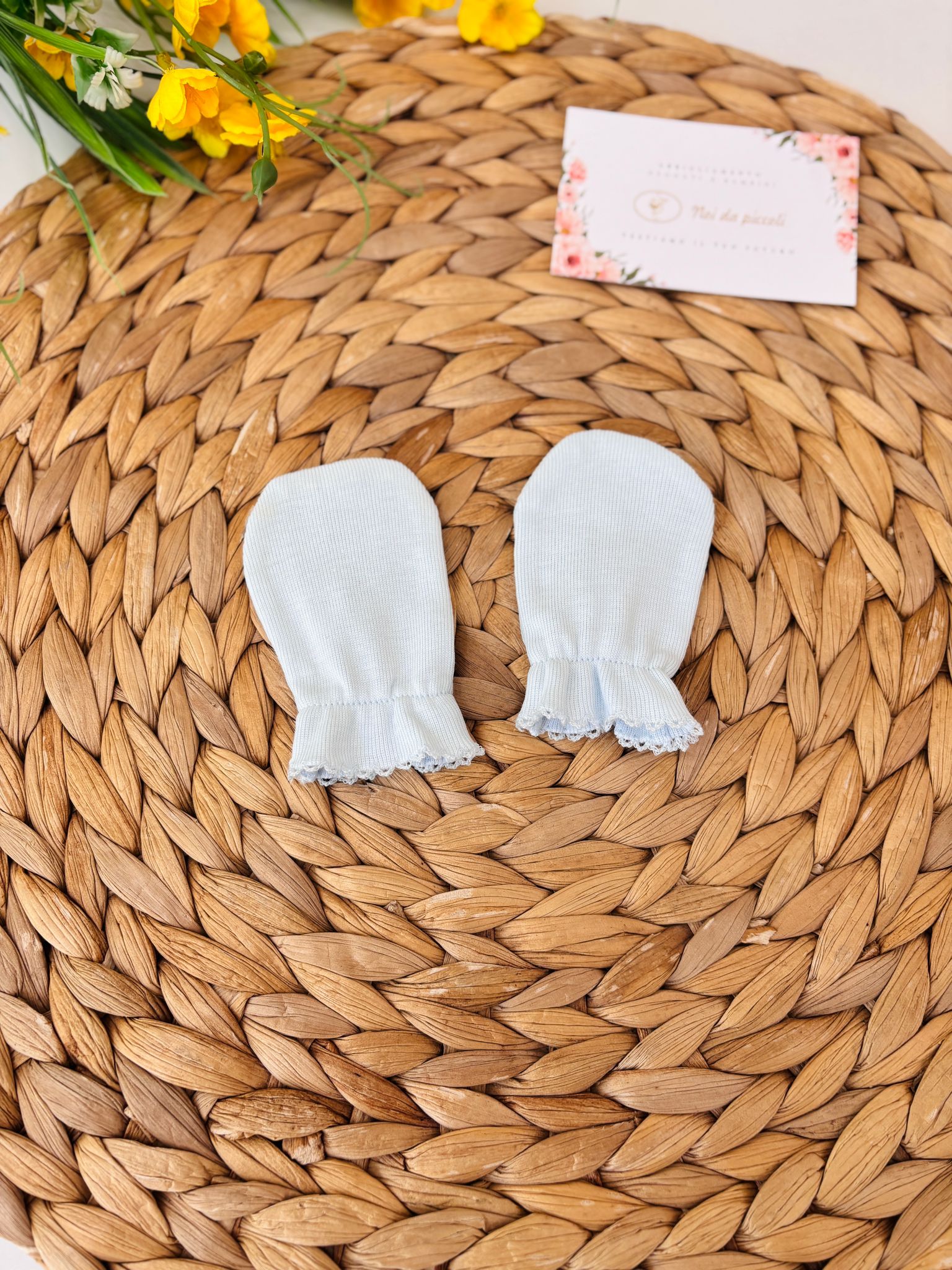 MUFFOLE IN COTONE CIELO - Noi da piccoli