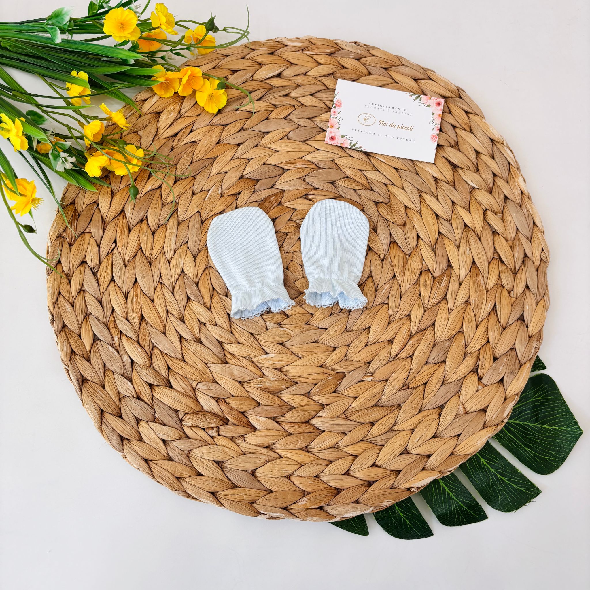 MUFFOLE IN COTONE CIELO - Noi da piccoli