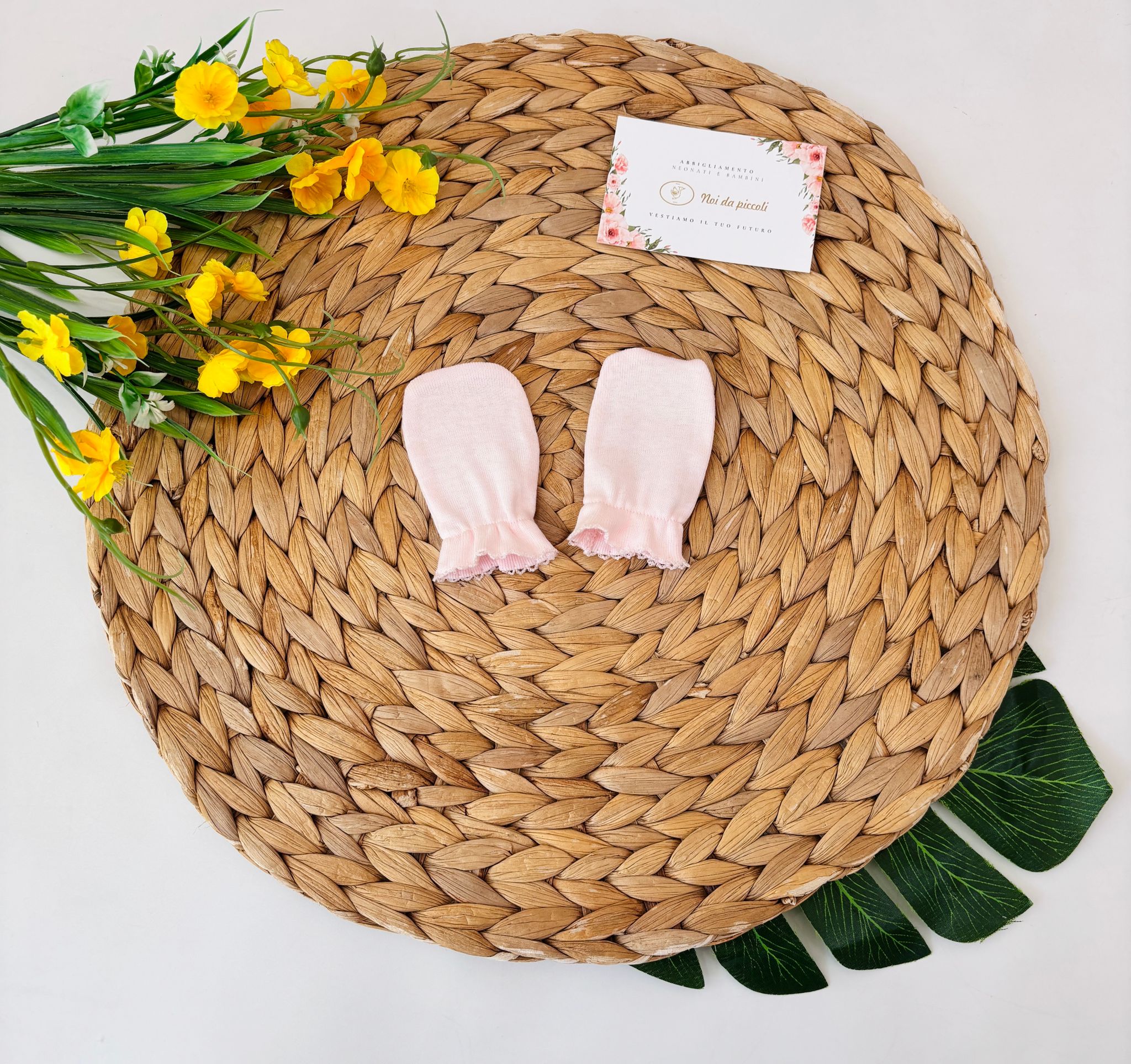 MUFFOLE IN COTONE ROSA - Noi da piccoli
