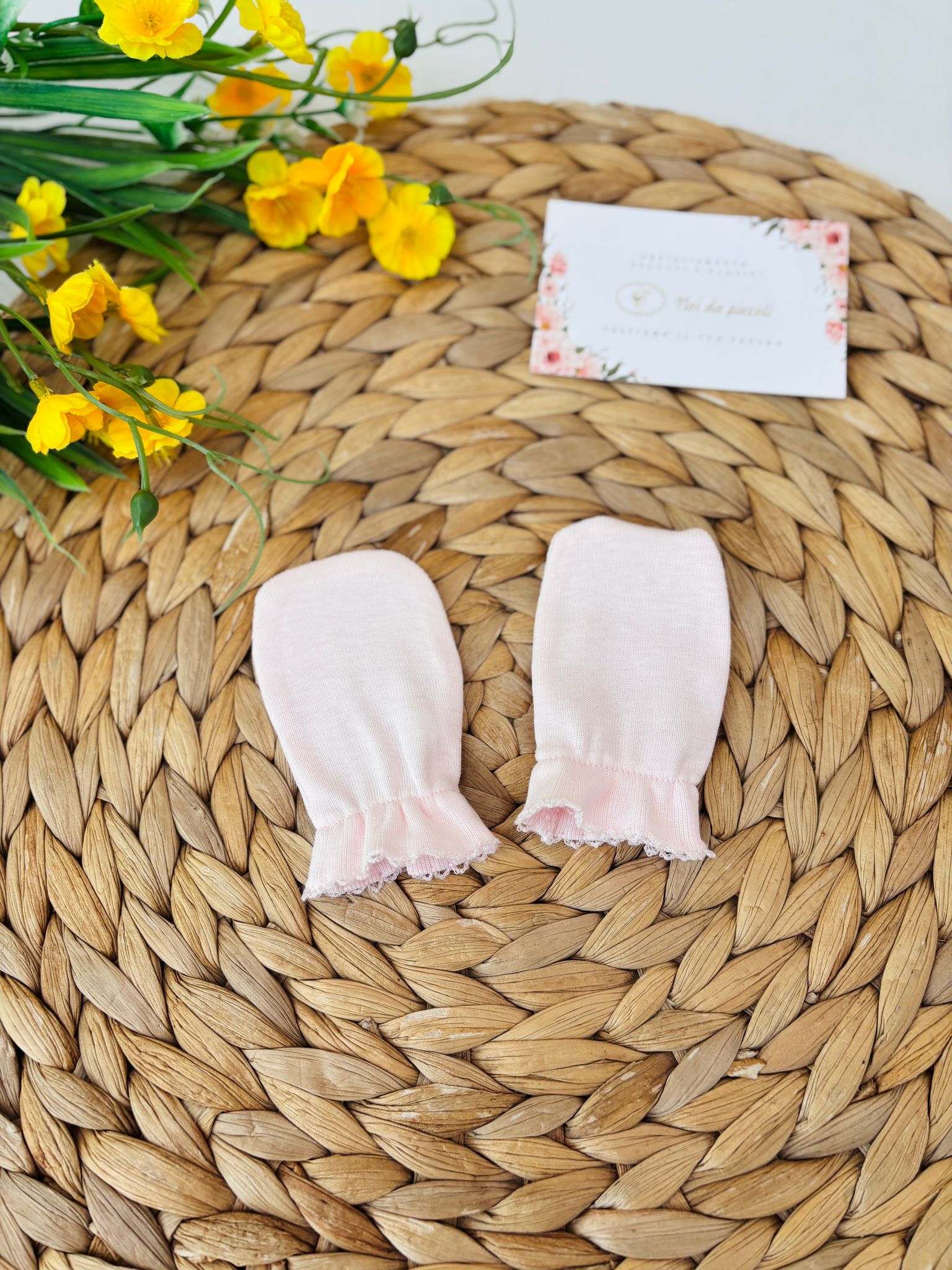 MUFFOLE IN COTONE ROSA - Noi da piccoli