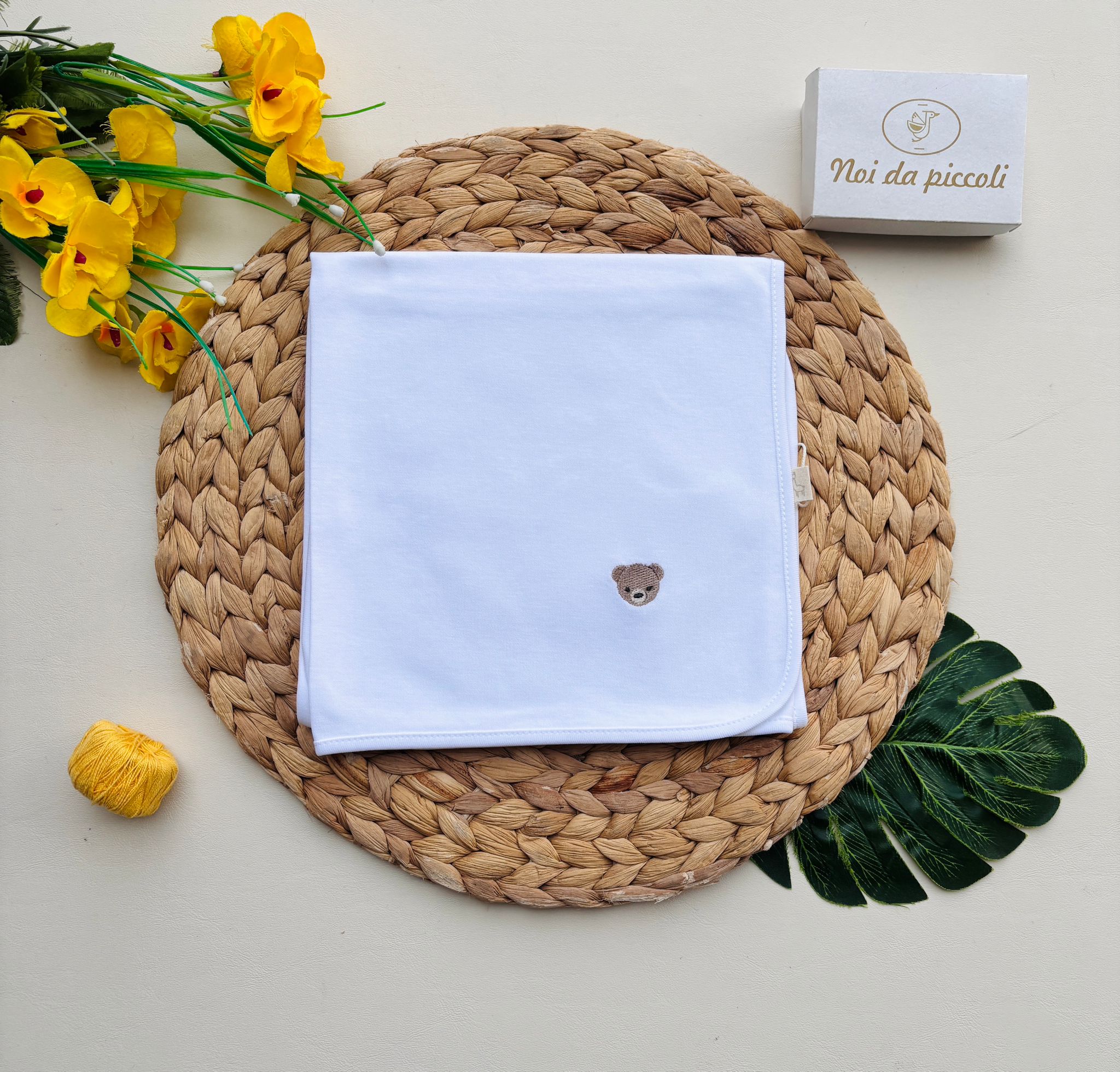 MUSSOLA 100 % COTONE BIANCO - Noi da piccoli