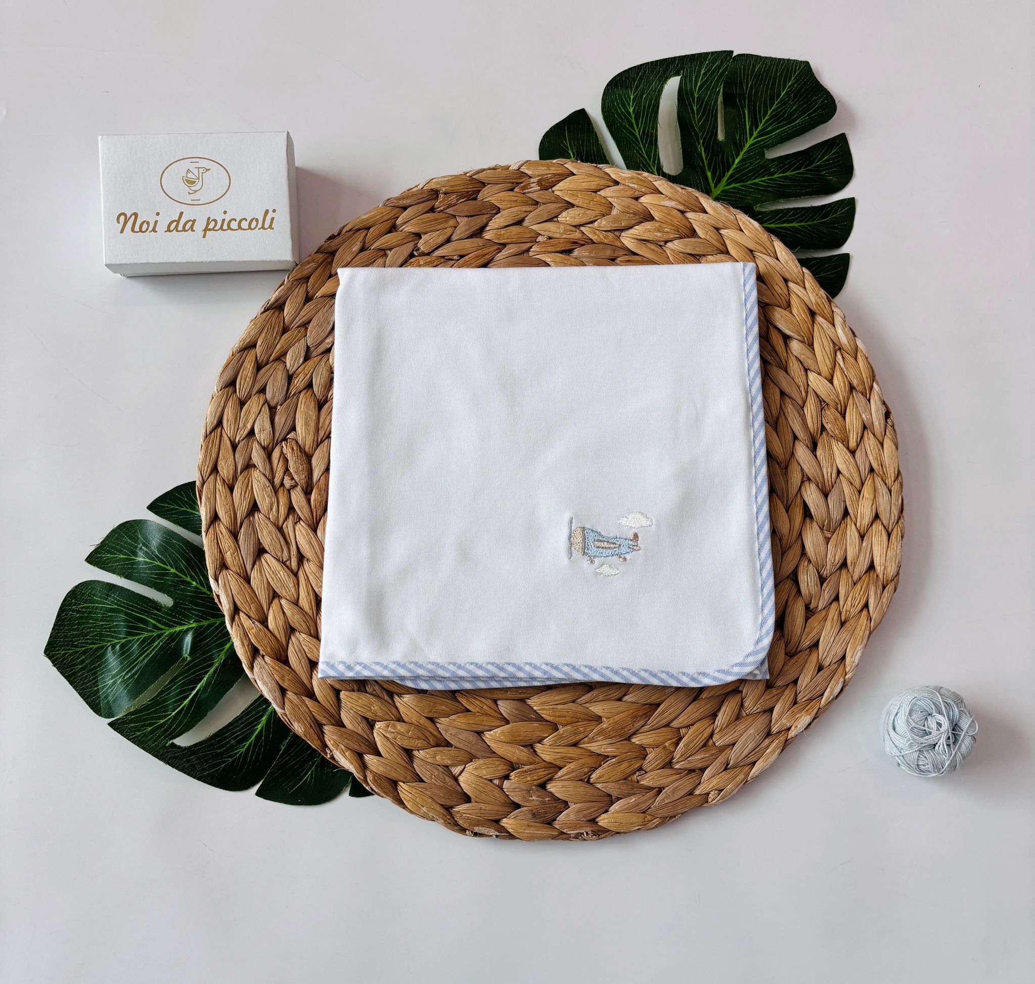 MUSSOLA 100 % COTONE BIANCO AEREO - Noi da piccoli