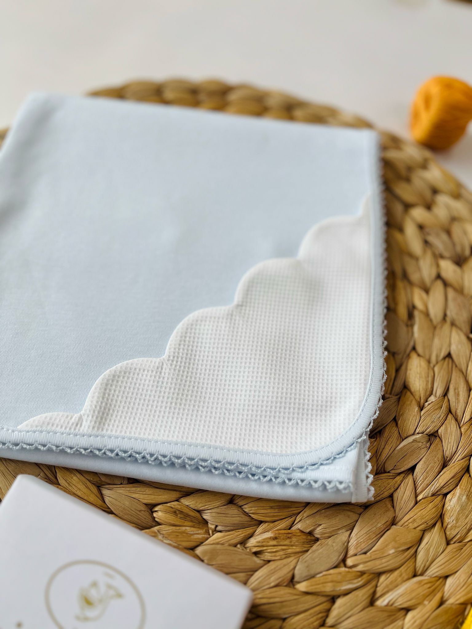 MUSSOLA 100 % COTONE CIELO NUVOLA - Noi da piccoli