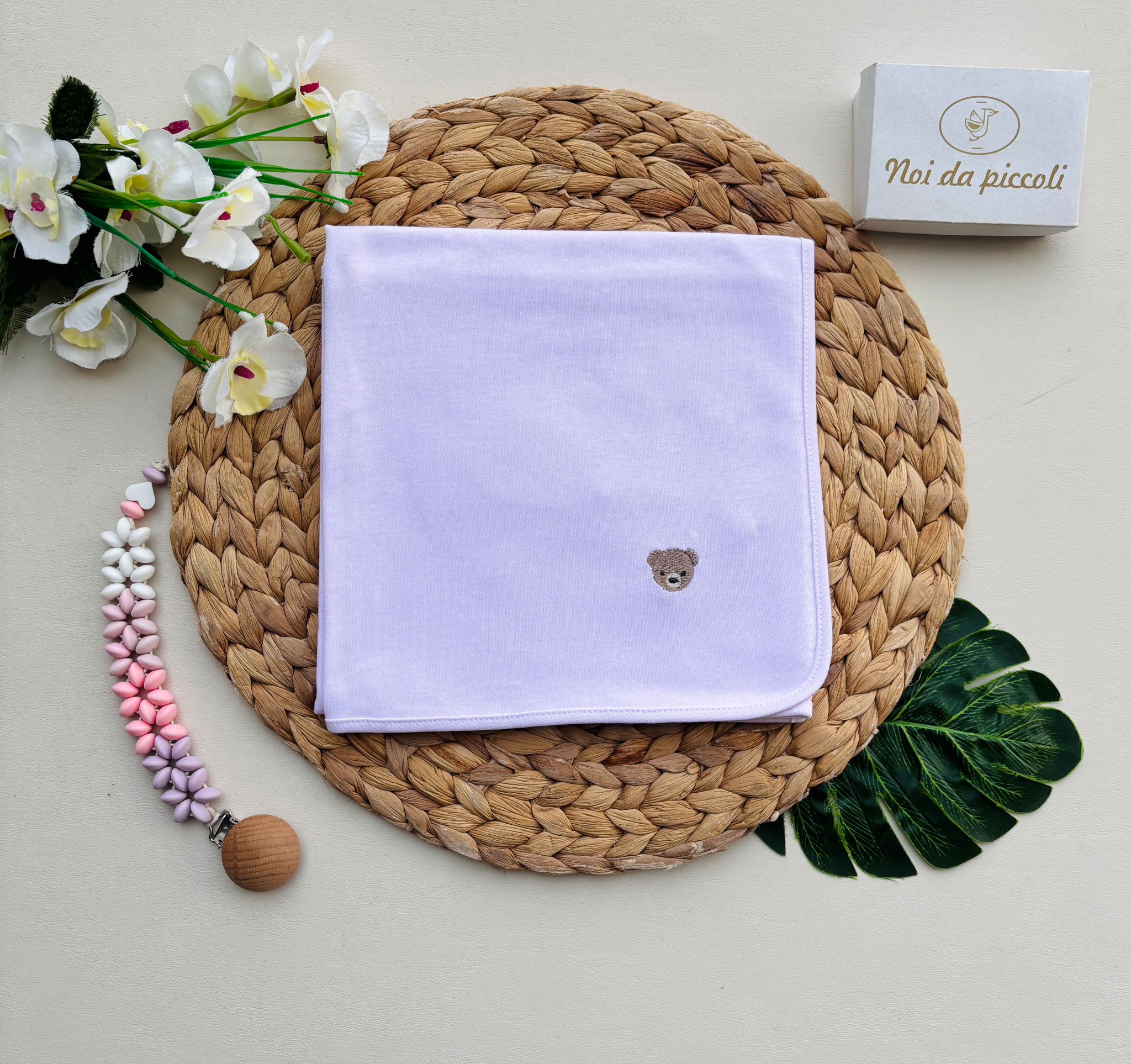 MUSSOLA 100 % COTONE ROSA - Noi da piccoli