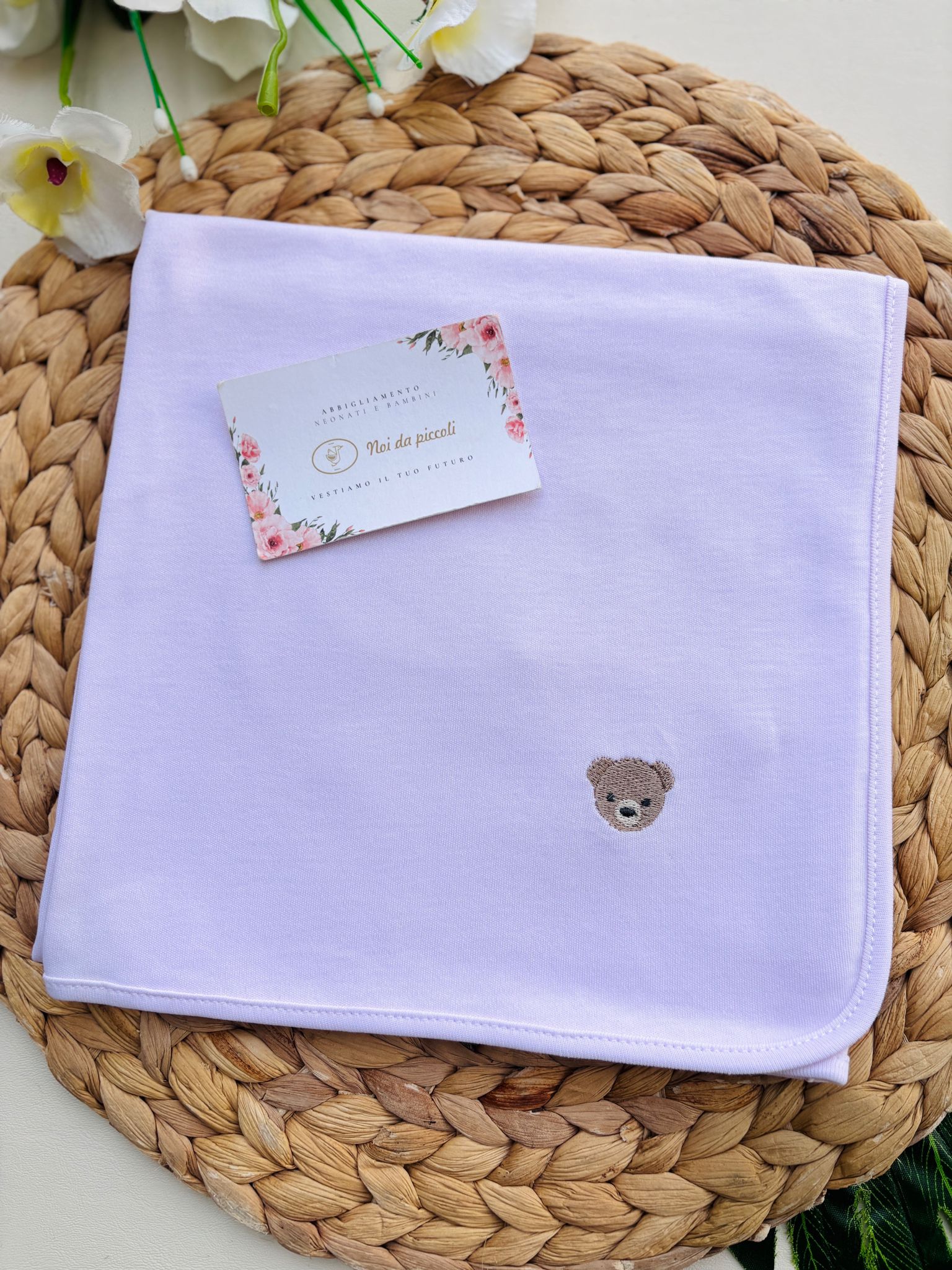 MUSSOLA 100 % COTONE ROSA - Noi da piccoli