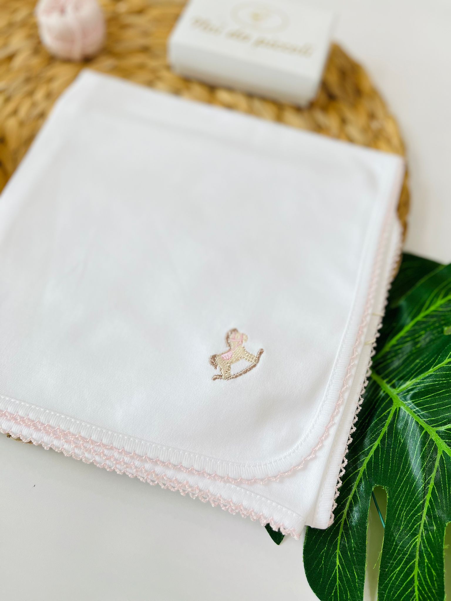 MUSSOLA CAVALLUCCIO 100 % COTONE BIANCO - Noi da piccoli