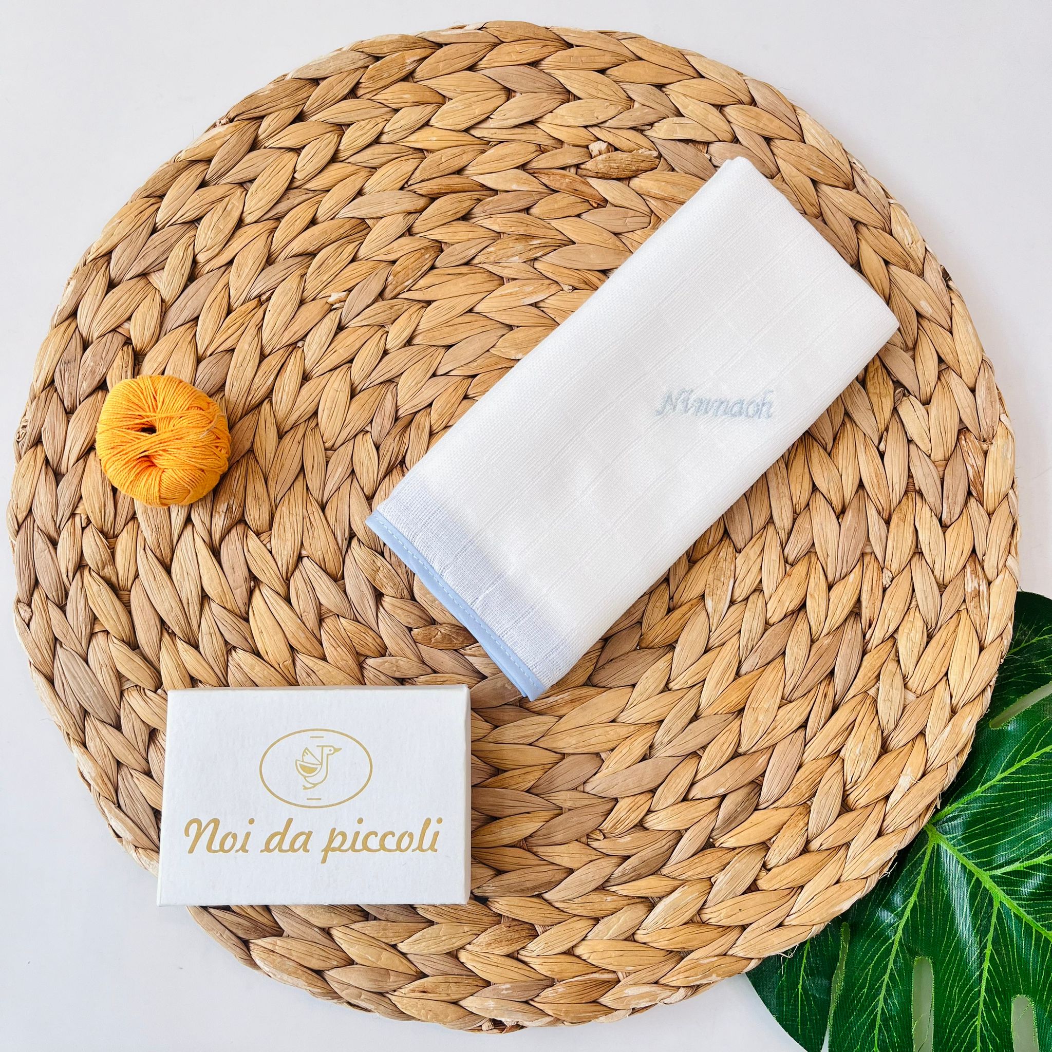 MUSSOLA GARZA DI COTONE BIANCO CIELO - Noi da piccoli