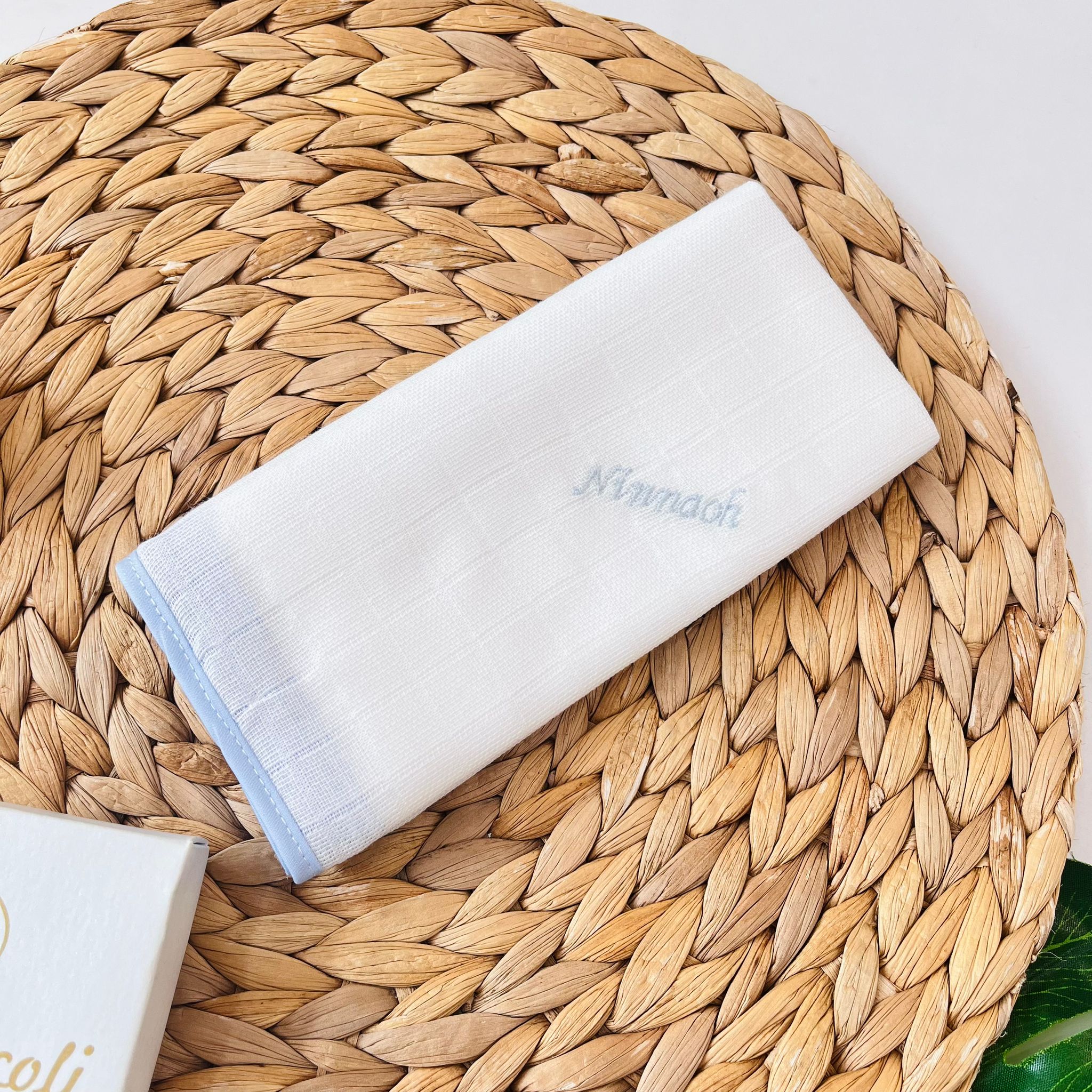 MUSSOLA GARZA DI COTONE BIANCO CIELO - Noi da piccoli