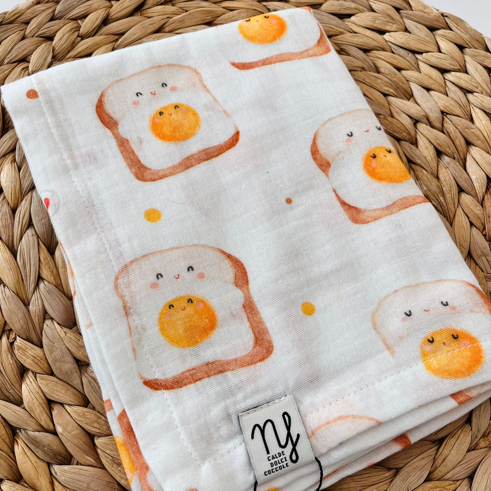 MUSSOLA GARZA DI COTONE FRENCH TOAST - Noi da piccoli