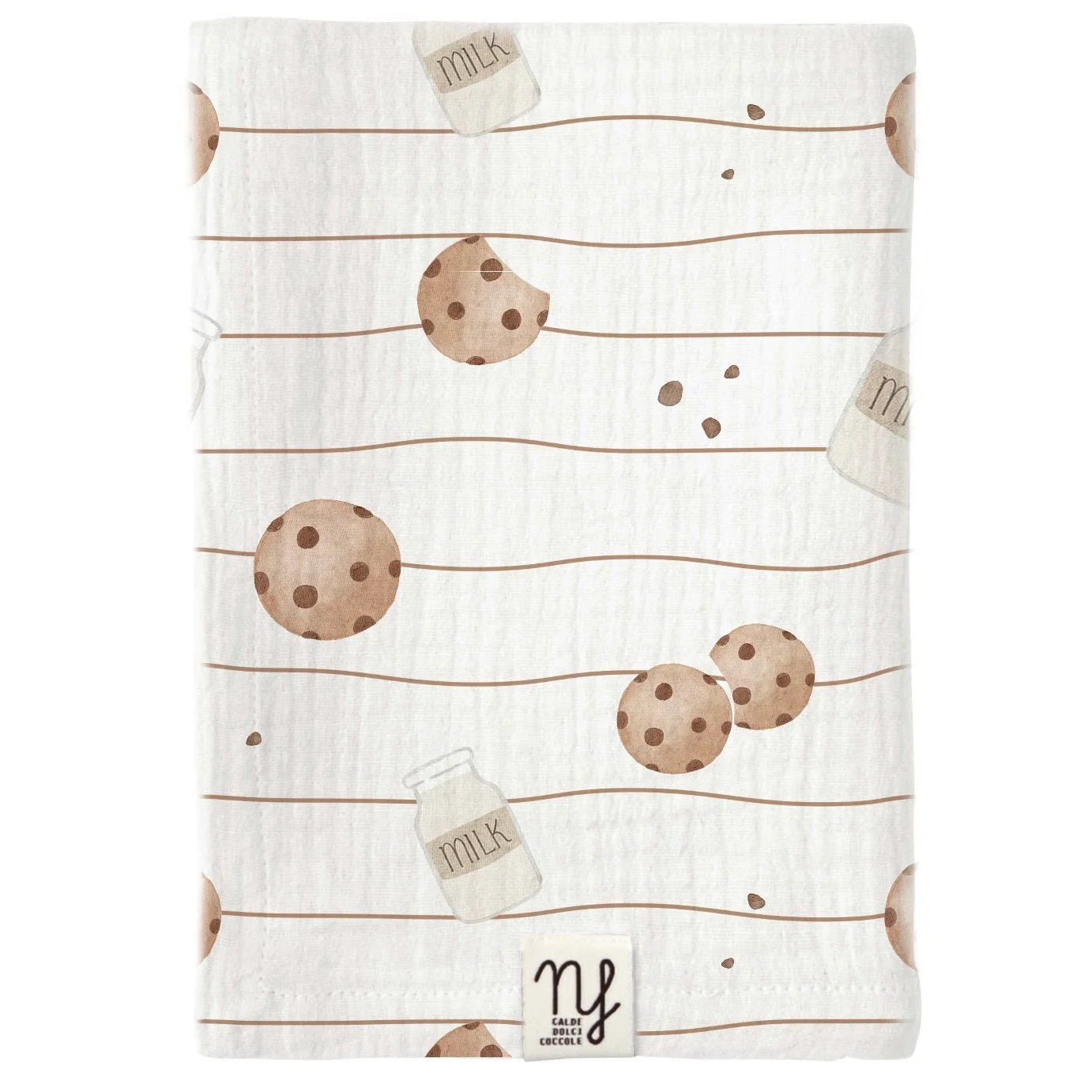 MUSSOLA GARZA DI COTONE LATTE E BISCOTTI - Noi da piccoli