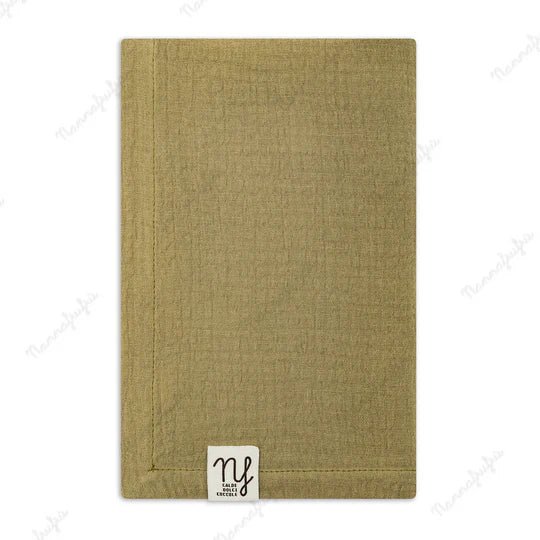 MUSSOLA GARZA DI COTONE VERDE MILITARE - Noi da piccoli