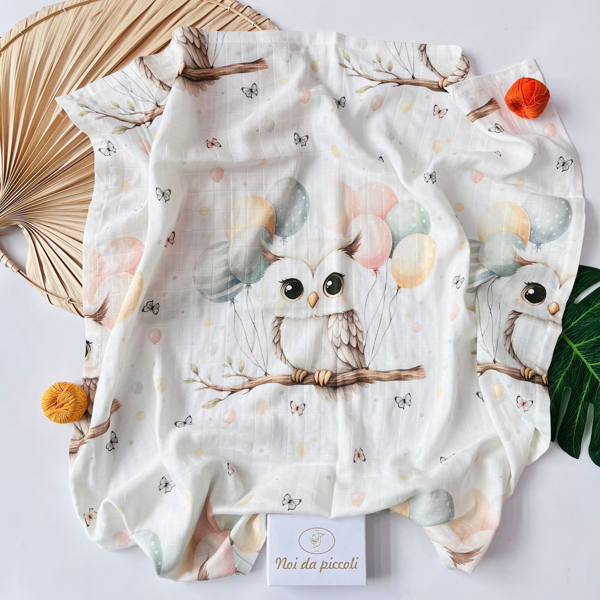 MUSSOLA GUFETTO BAMBOO Bianco - Noi da piccoli