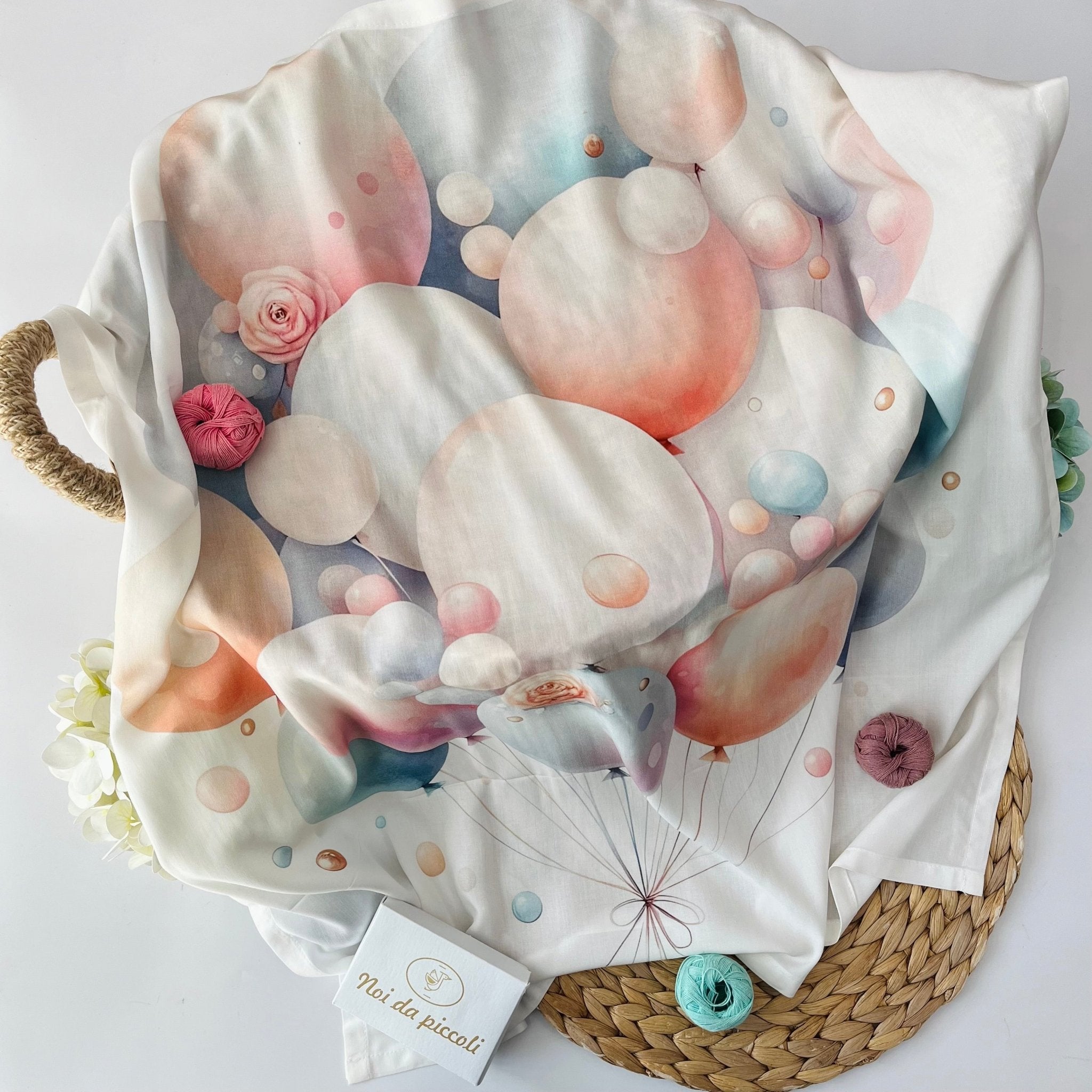 MUSSOLINA PALLONCINI 100% BAMBOO - Noi da piccoli