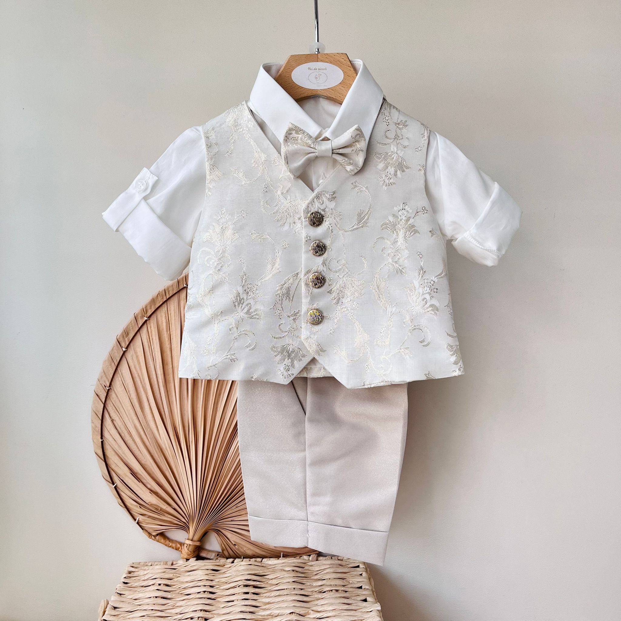 COMPLETO CERIMONIALE BEIGE