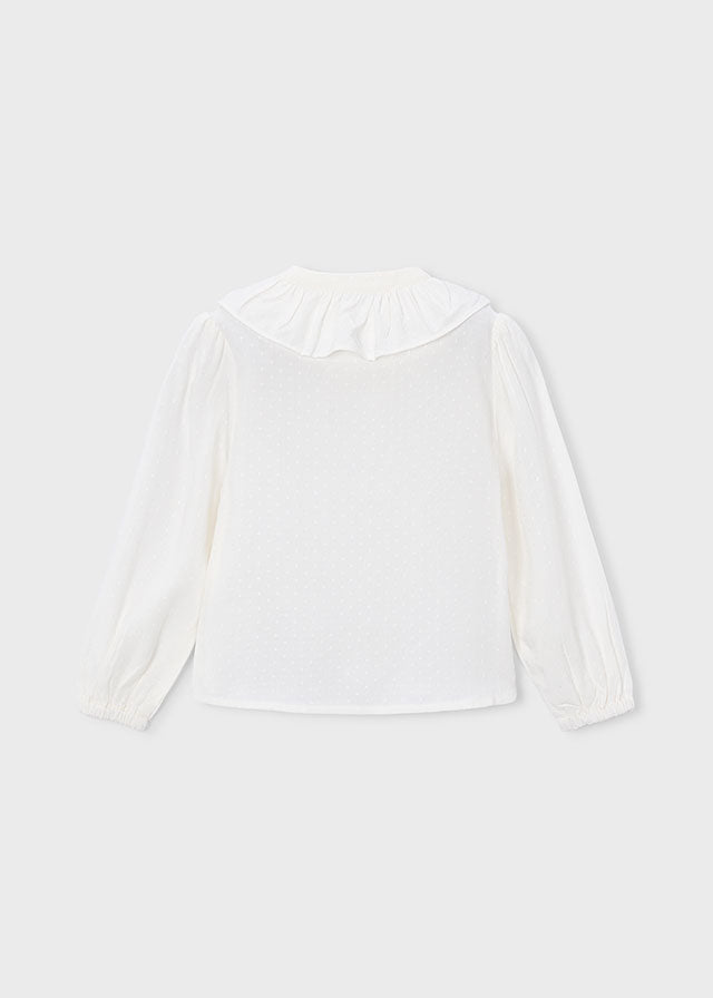 BLUSA IN COTONE CALDO CRUDO