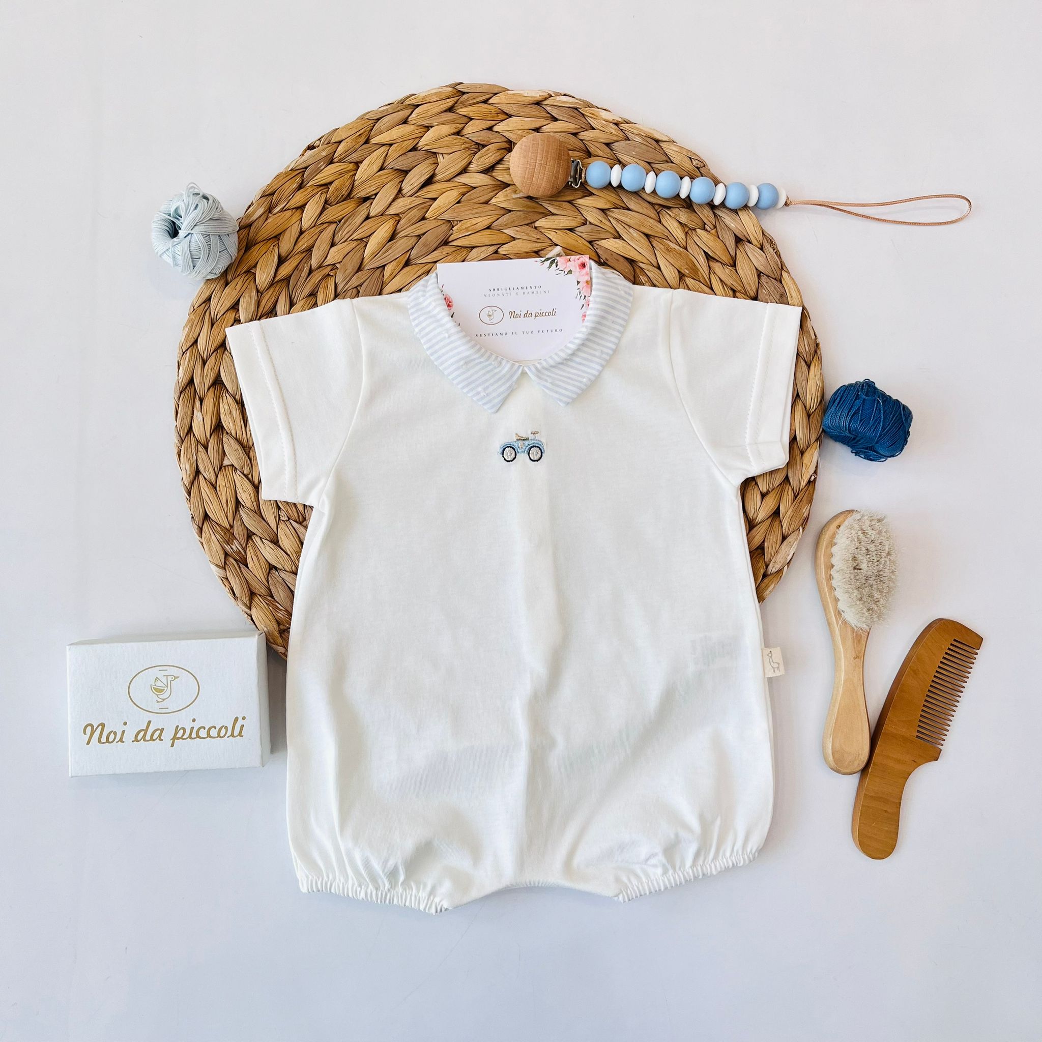 PAGLIACCETTO 100 % COTONE BIANCO - Noi da piccoli