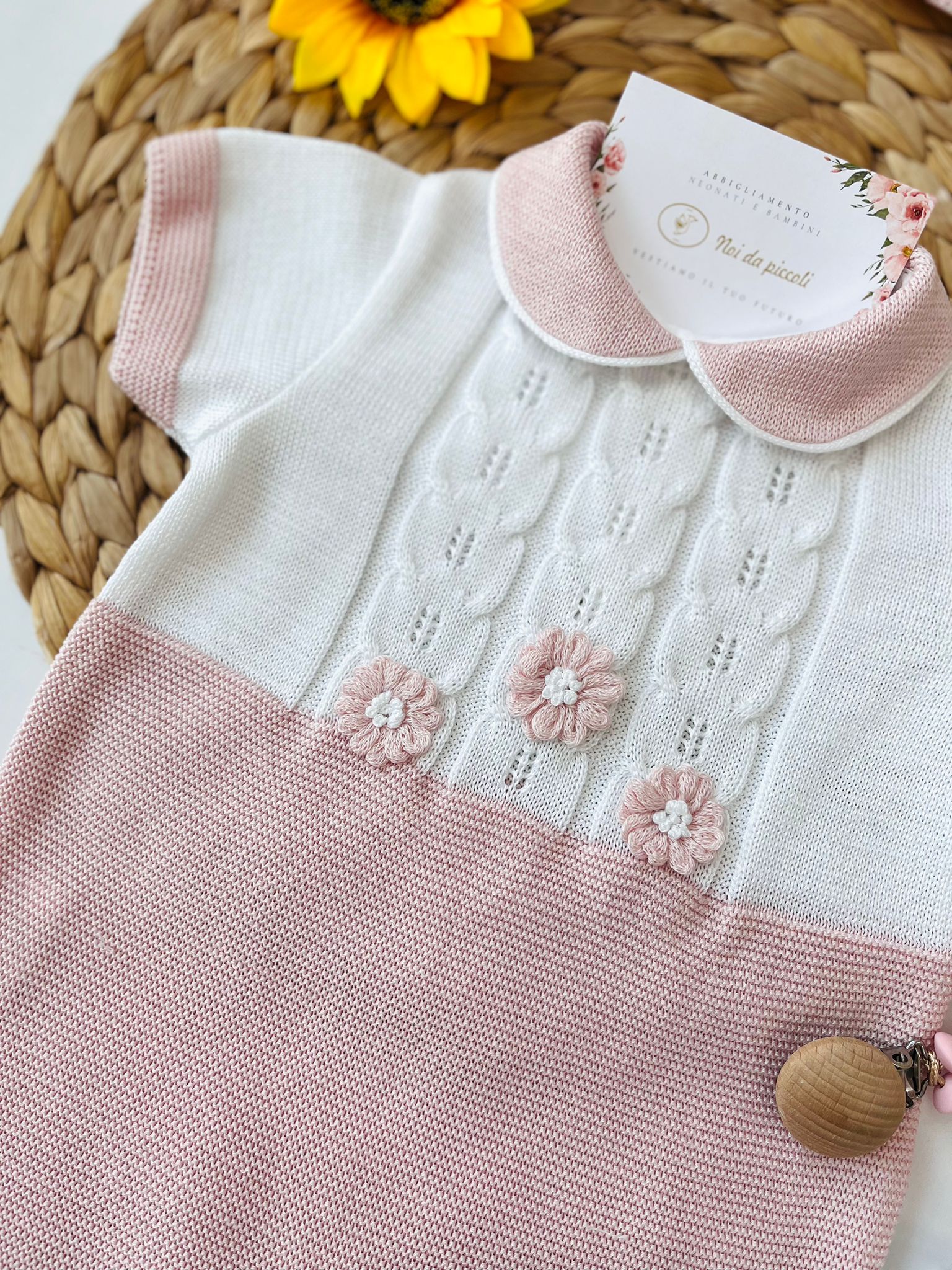 PAGLIACCETTO 100 % COTONE Bianco - Noi da piccoli