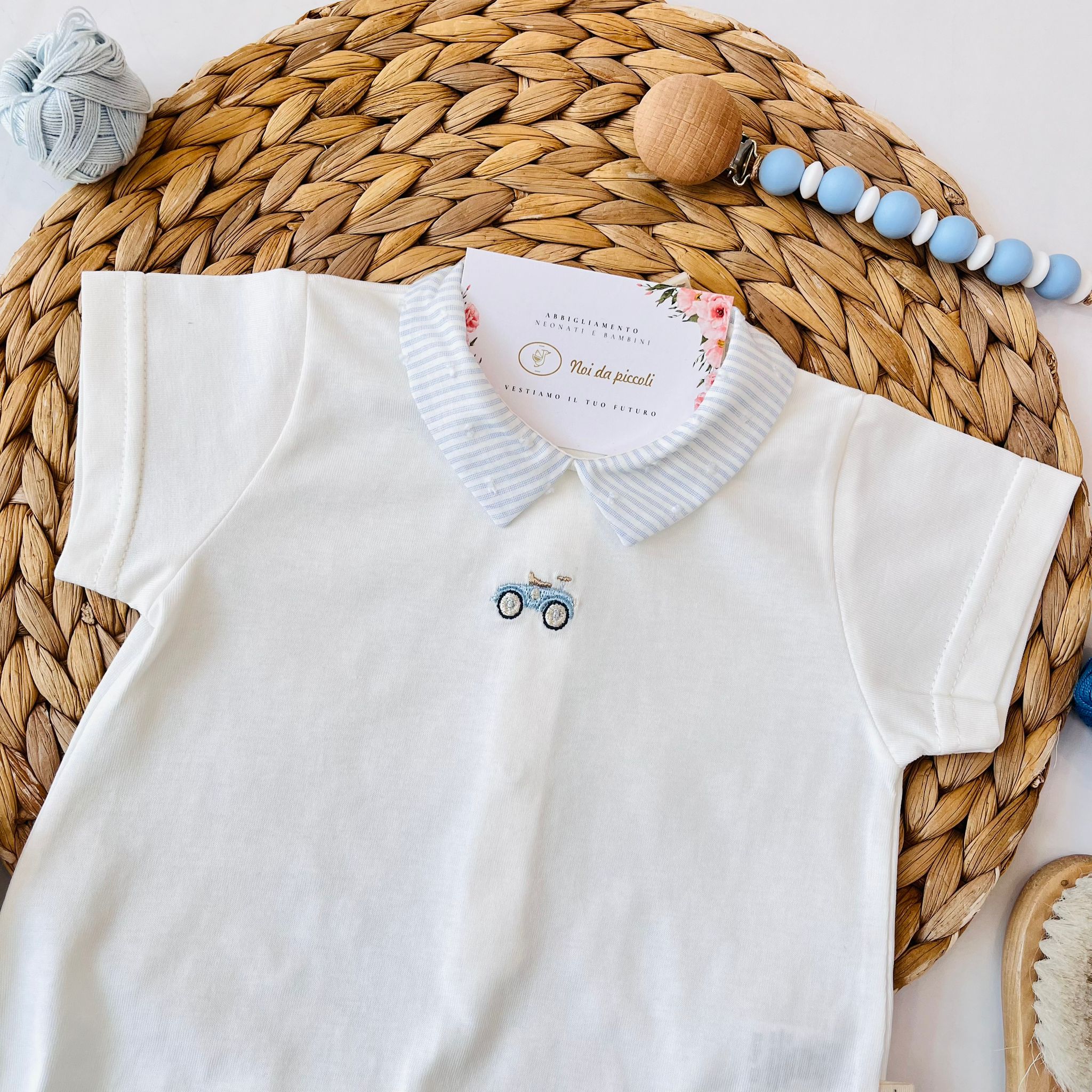 PAGLIACCETTO 100 % COTONE BIANCO - Noi da piccoli