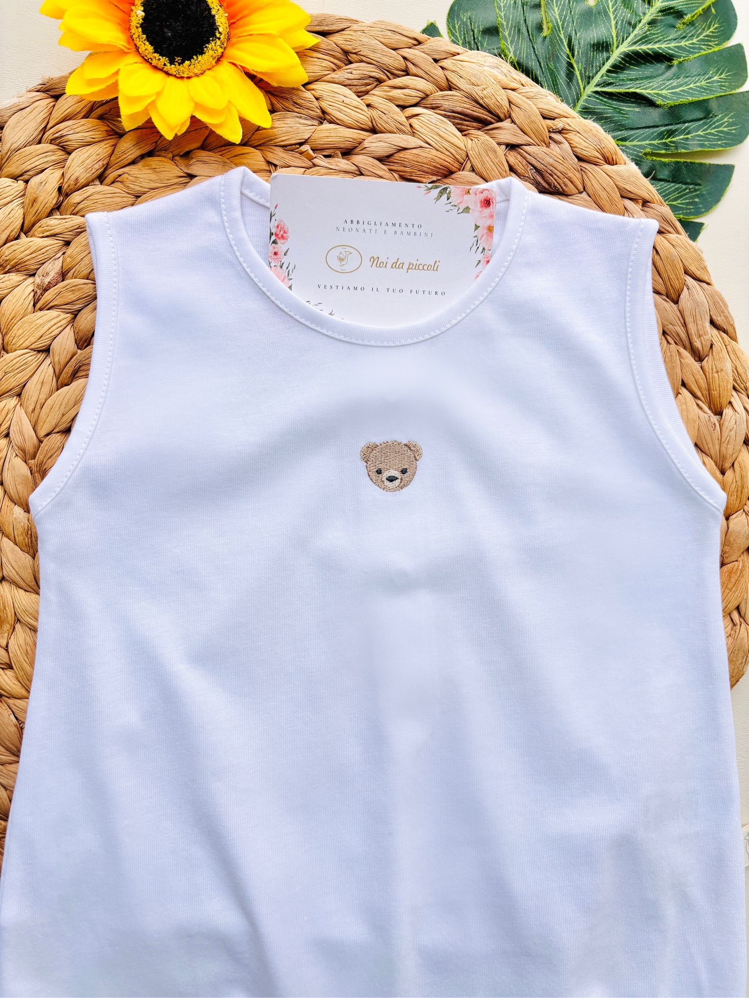 PAGLIACCETTO 100 % COTONE BIANCO - Noi da piccoli