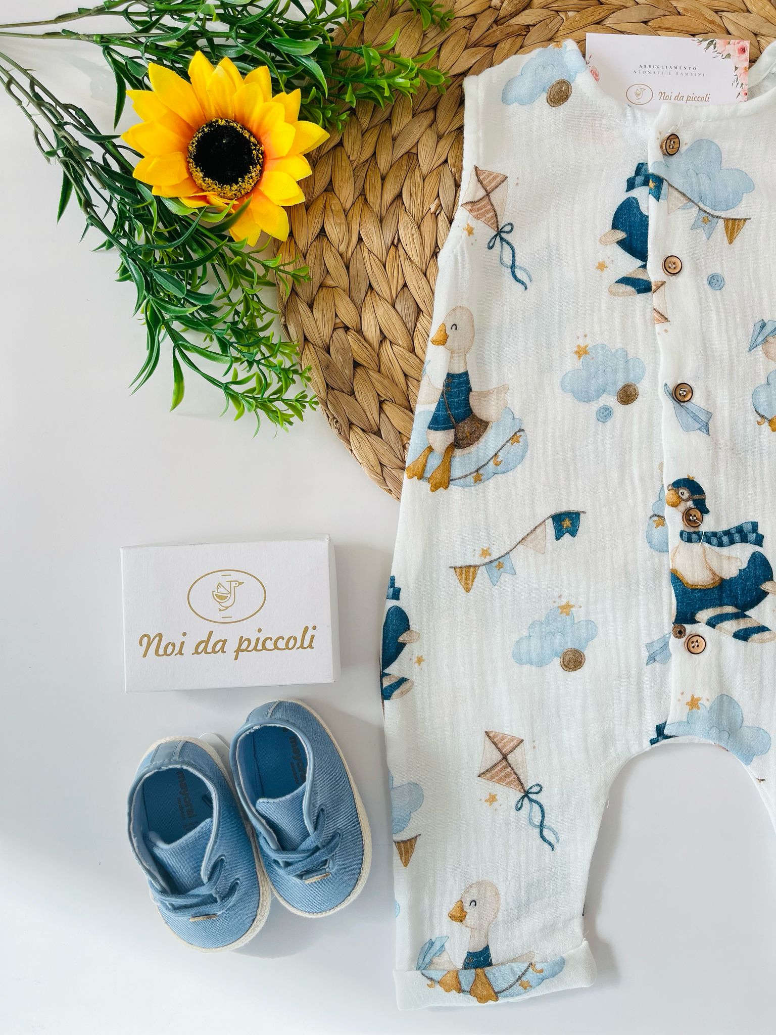 PAGLIACCETTO 100 % COTONE Bianco - Noi da piccoli