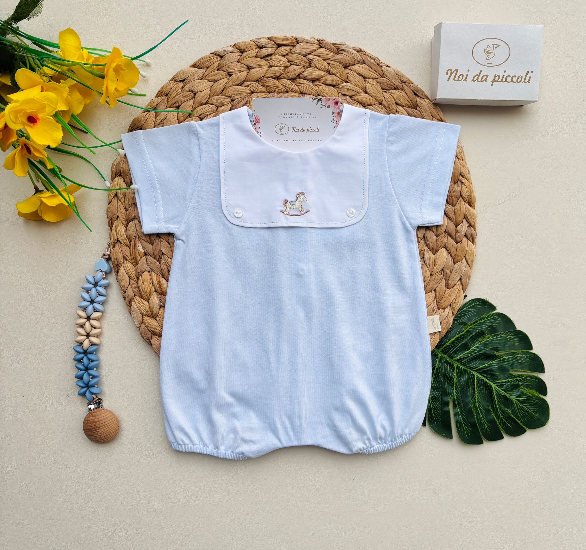 PAGLIACCETTO 100 % COTONE CIELO - Noi da piccoli