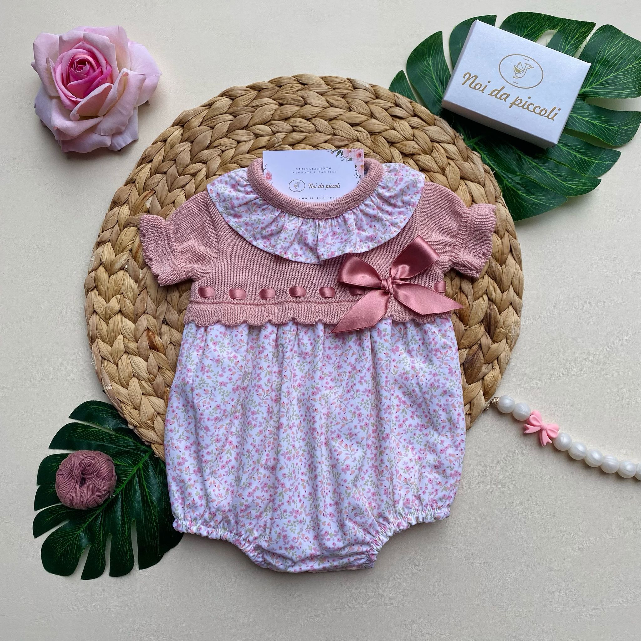 PAGLIACCETTO 100 % COTONE Rosa - Noi da piccoli