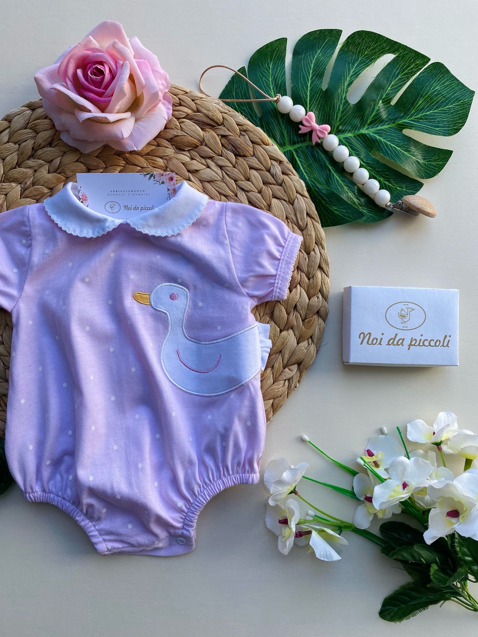 PAGLIACCETTO 100 % COTONE Rosa - Noi da piccoli