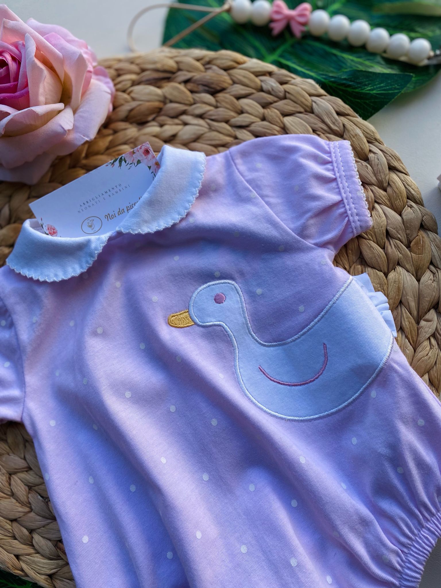 PAGLIACCETTO 100 % COTONE Rosa - Noi da piccoli