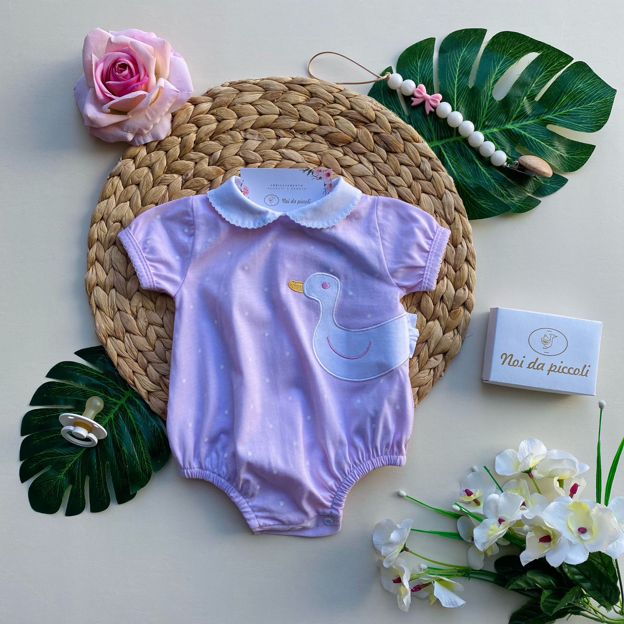 PAGLIACCETTO 100 % COTONE Rosa - Noi da piccoli