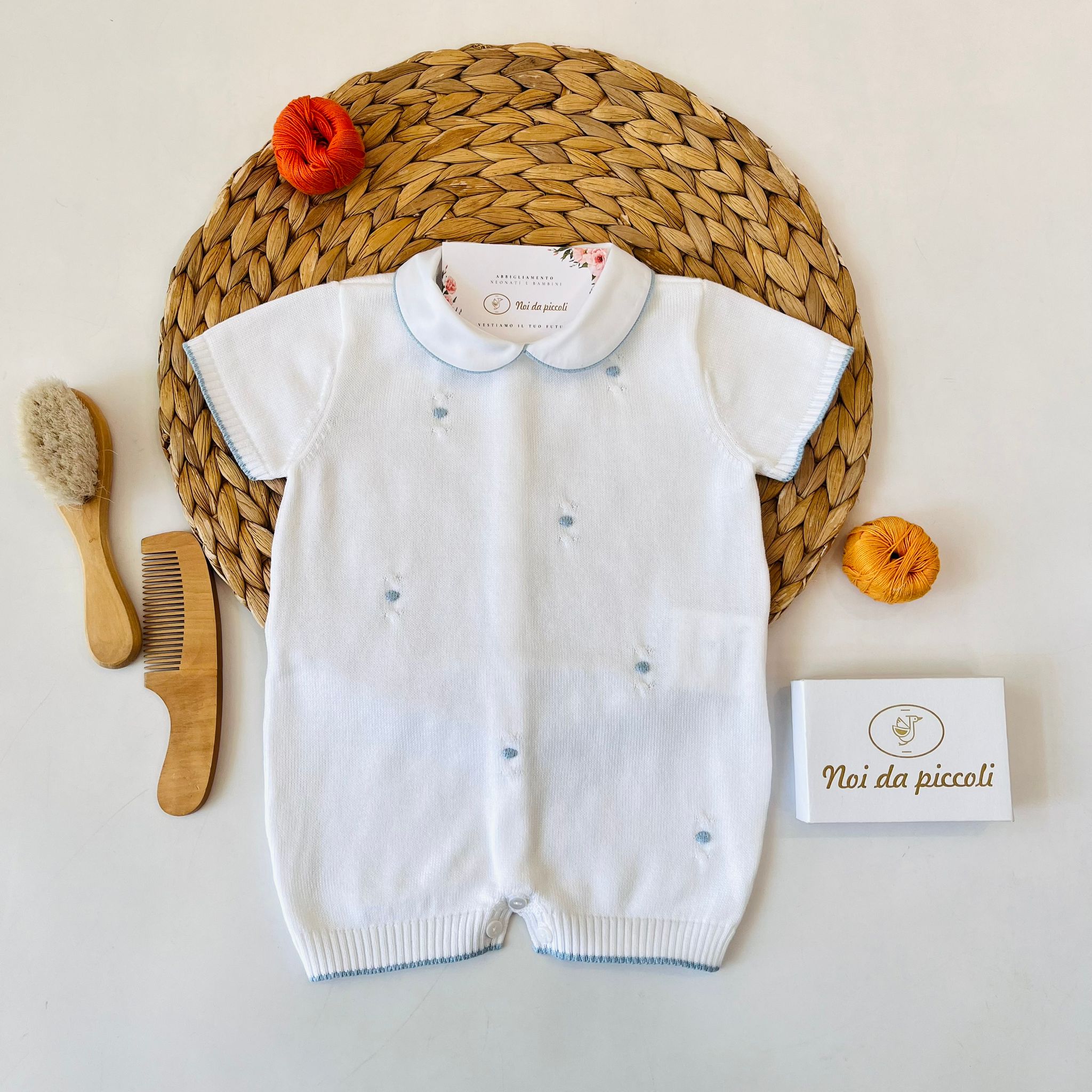 PAGLIACCETTO 100% FILO DI COTONE BIANCO - Noi da piccoli
