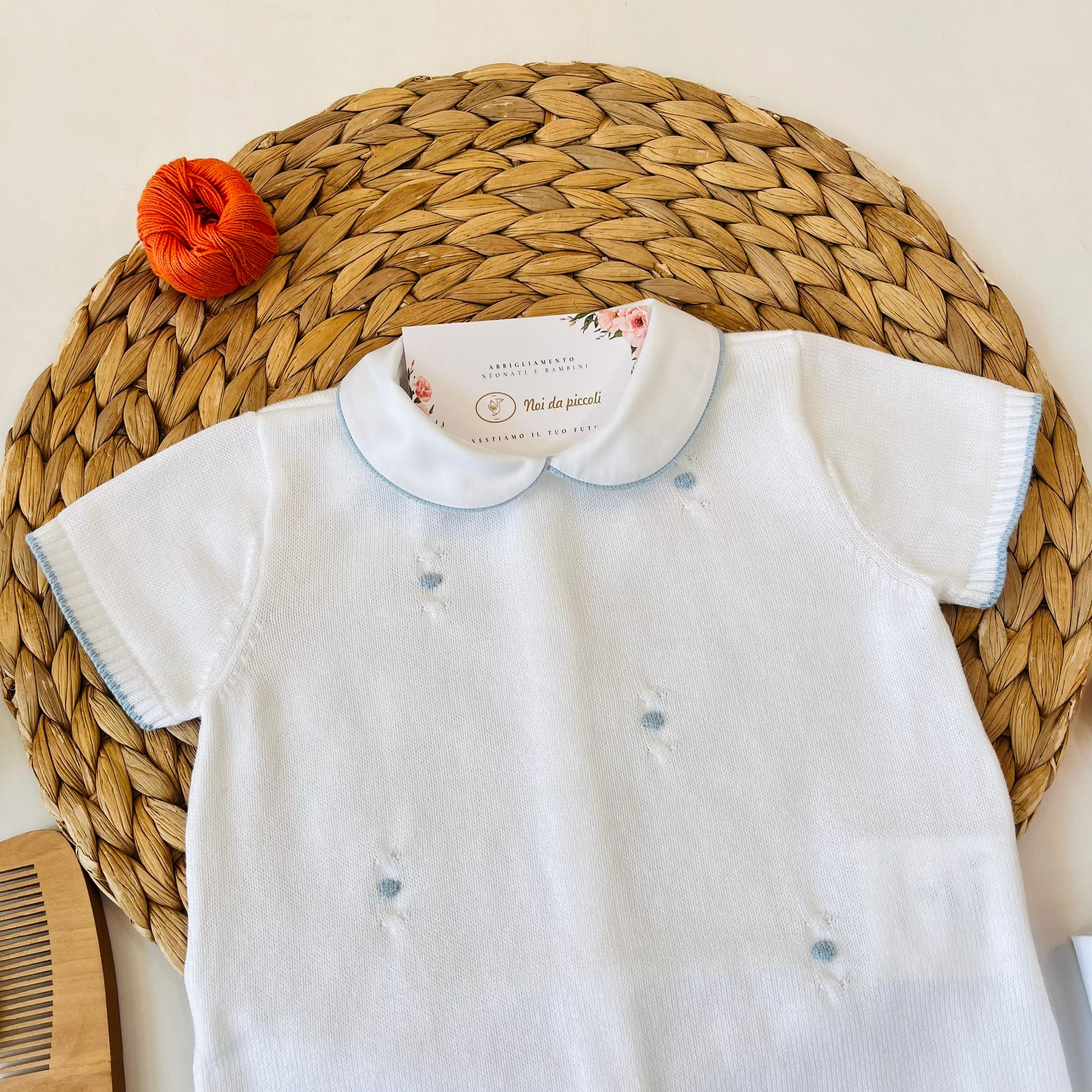 PAGLIACCETTO 100% FILO DI COTONE BIANCO - Noi da piccoli