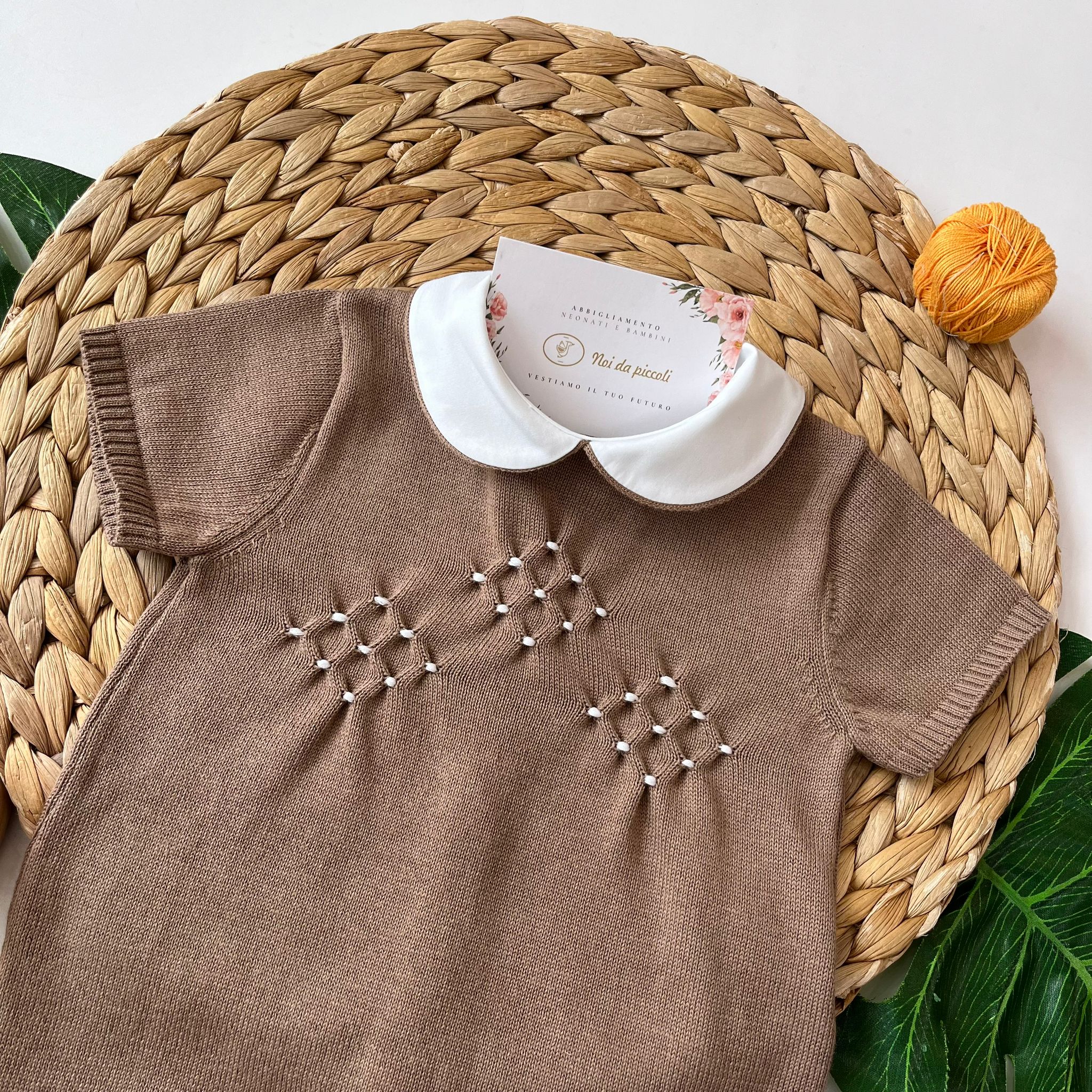 PAGLIACCETTO 100% FILO DI COTONE CAFFE' - Noi da piccoli