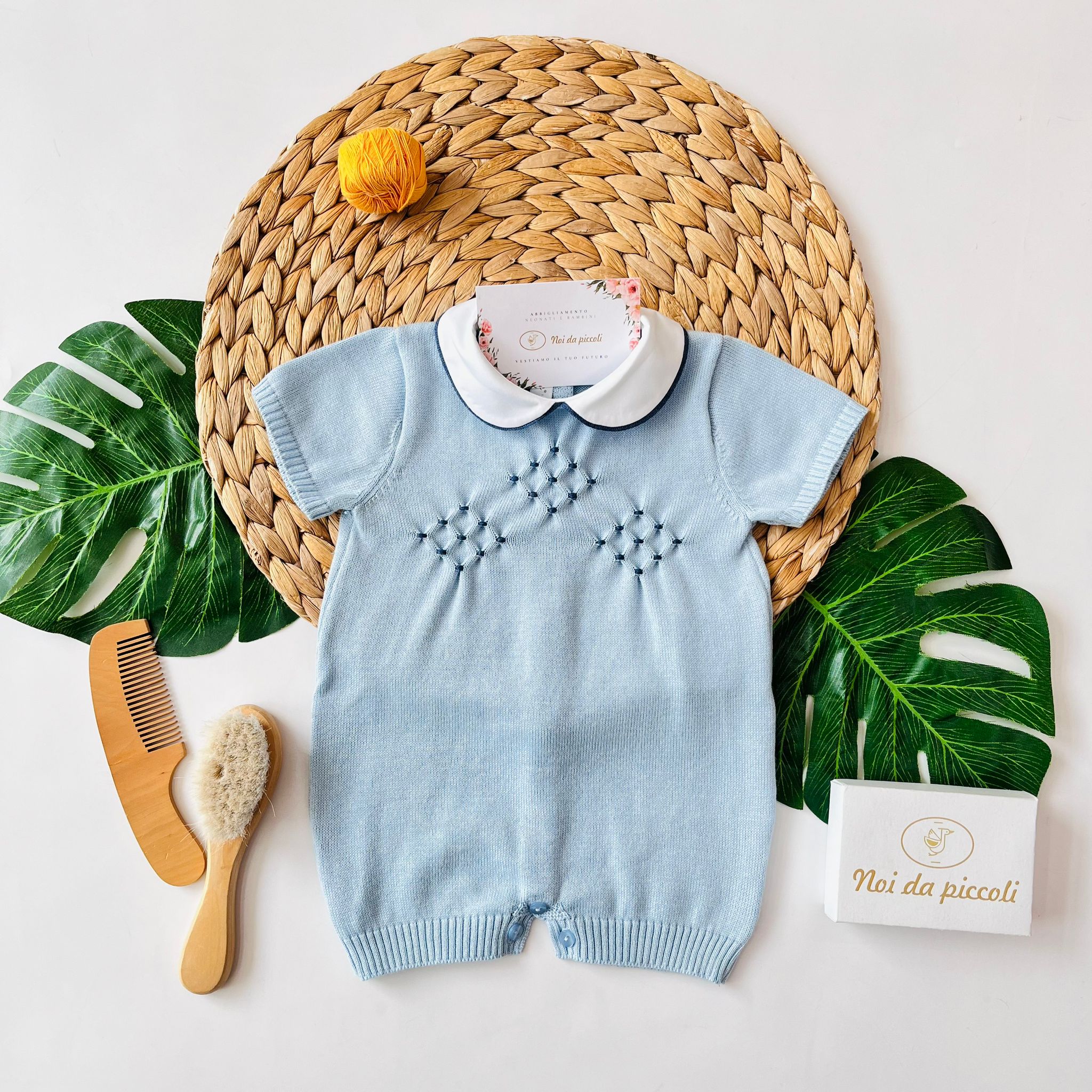 PAGLIACCETTO 100% FILO DI COTONE CELESTE - Noi da piccoli