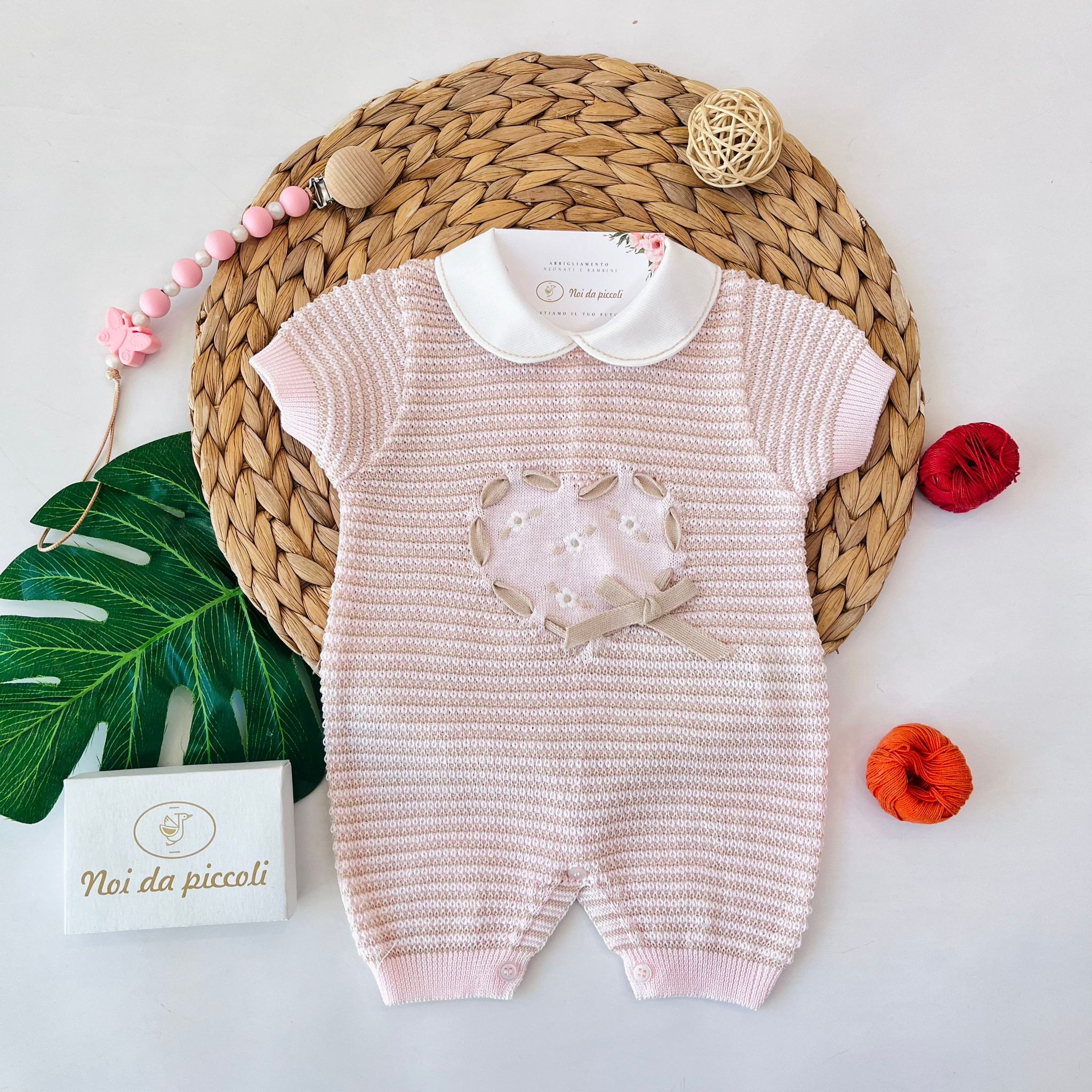 PAGLIACCETTO 100% FILO DI COTONE ROSA SABBIA - Noi da piccoli