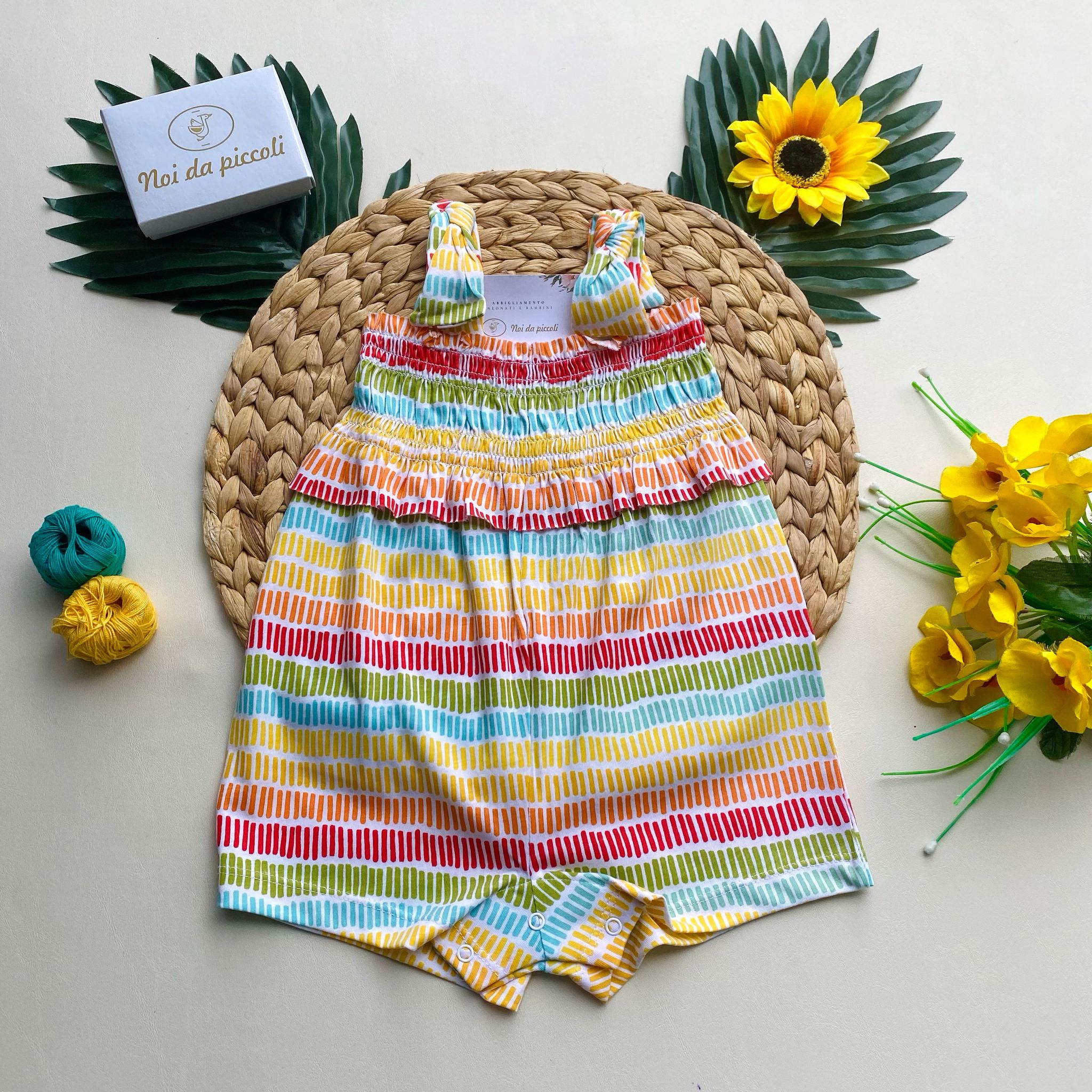 PAGLIACCETTO A RIGHE COLORATO - Noi da piccoli