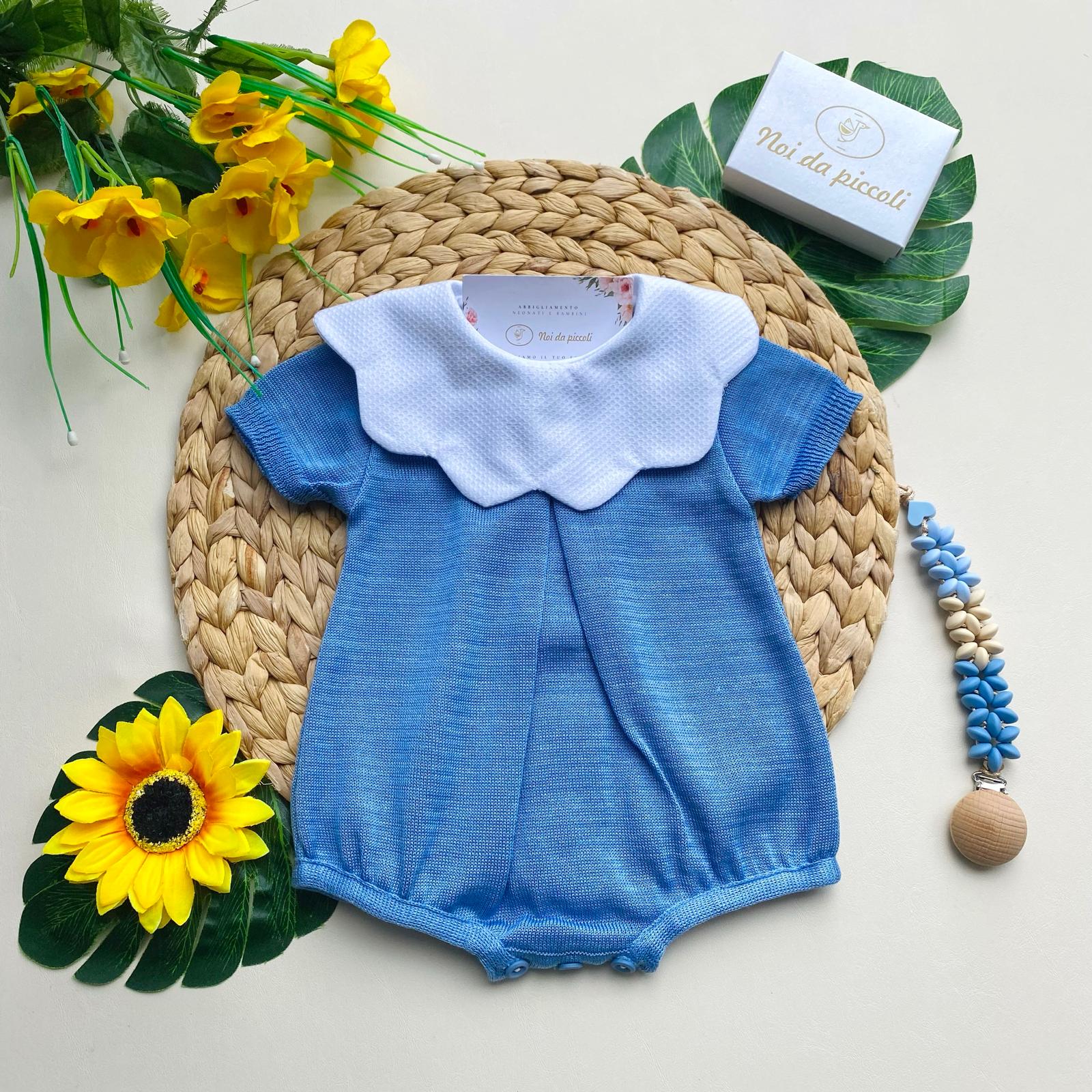 PAGLIACCETTO AVION CON COLLETTO BIANCO - Noi da piccoli