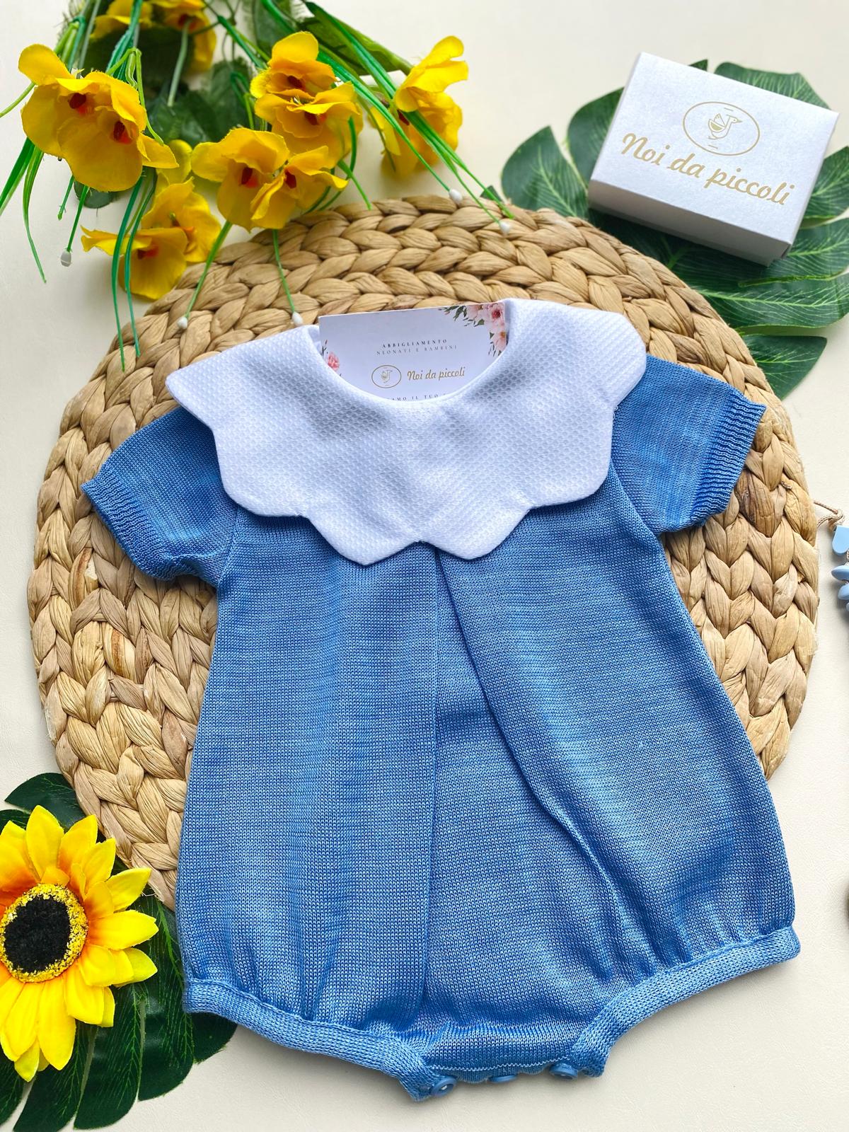 PAGLIACCETTO AVION CON COLLETTO BIANCO - Noi da piccoli