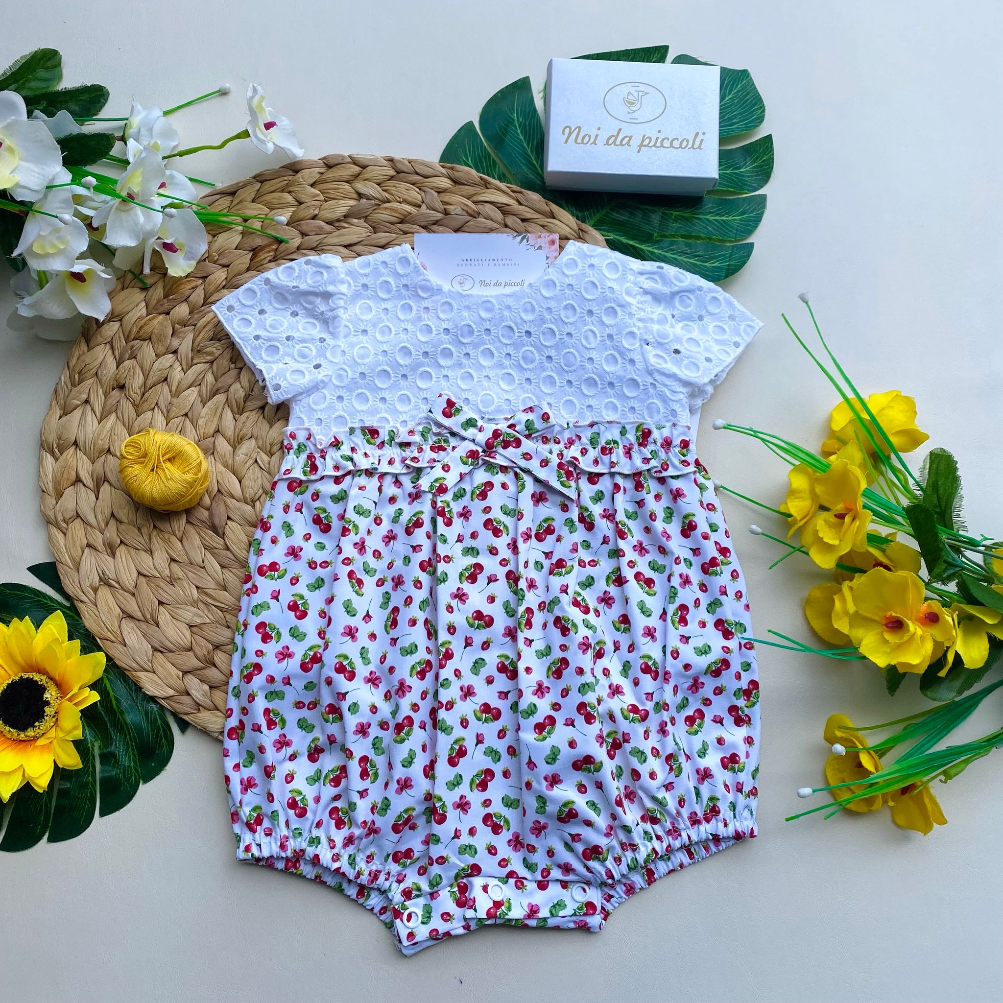 PAGLIACCETTO BIANCO CON CILIEGINE - Noi da piccoli