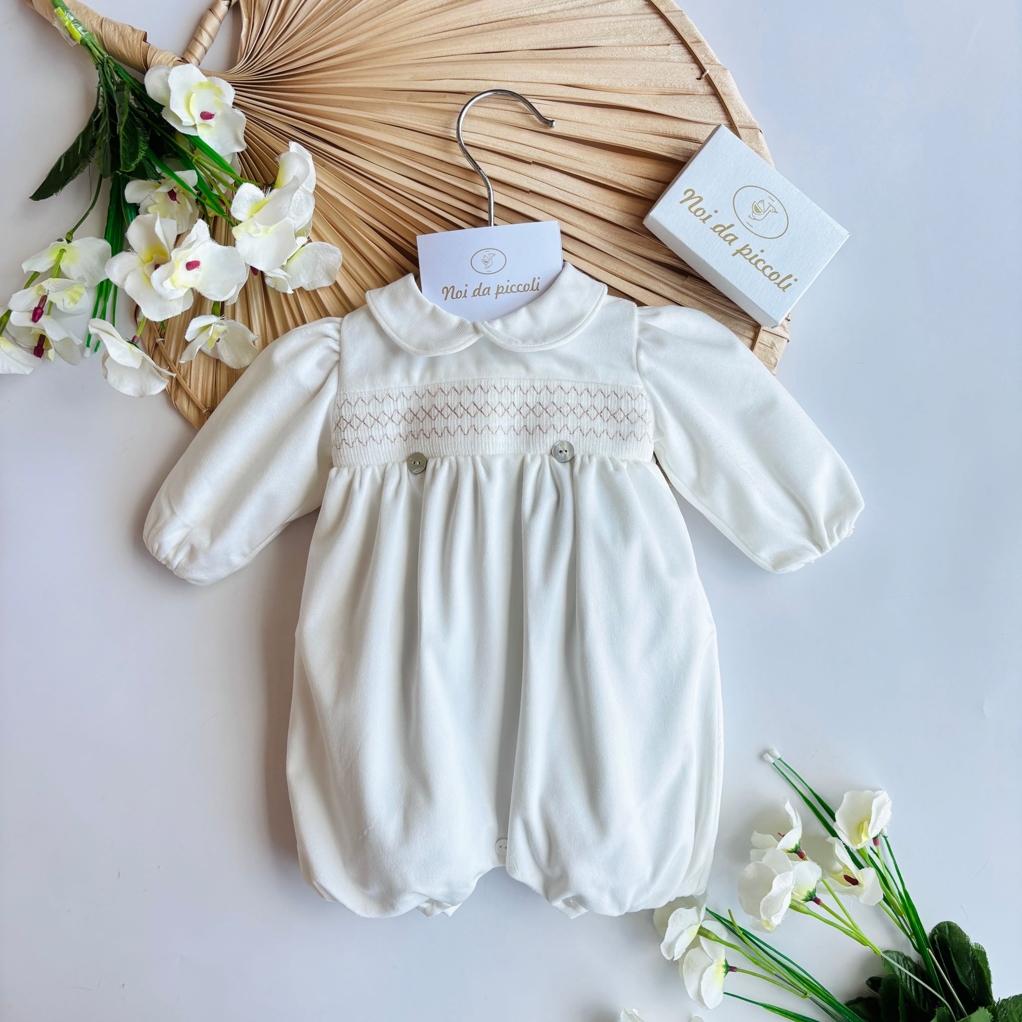 PAGLIACCETTO CERIMONIALE VELLUTINO VANIGLIA - Noi da piccoli