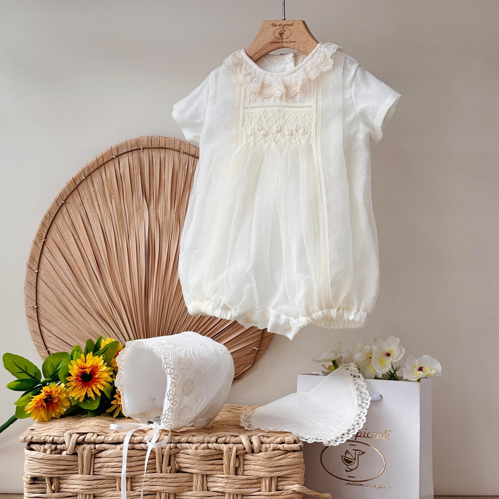 PAGLIACCETTO CERIMONIALE WALLY Avorio - Noi da piccoli