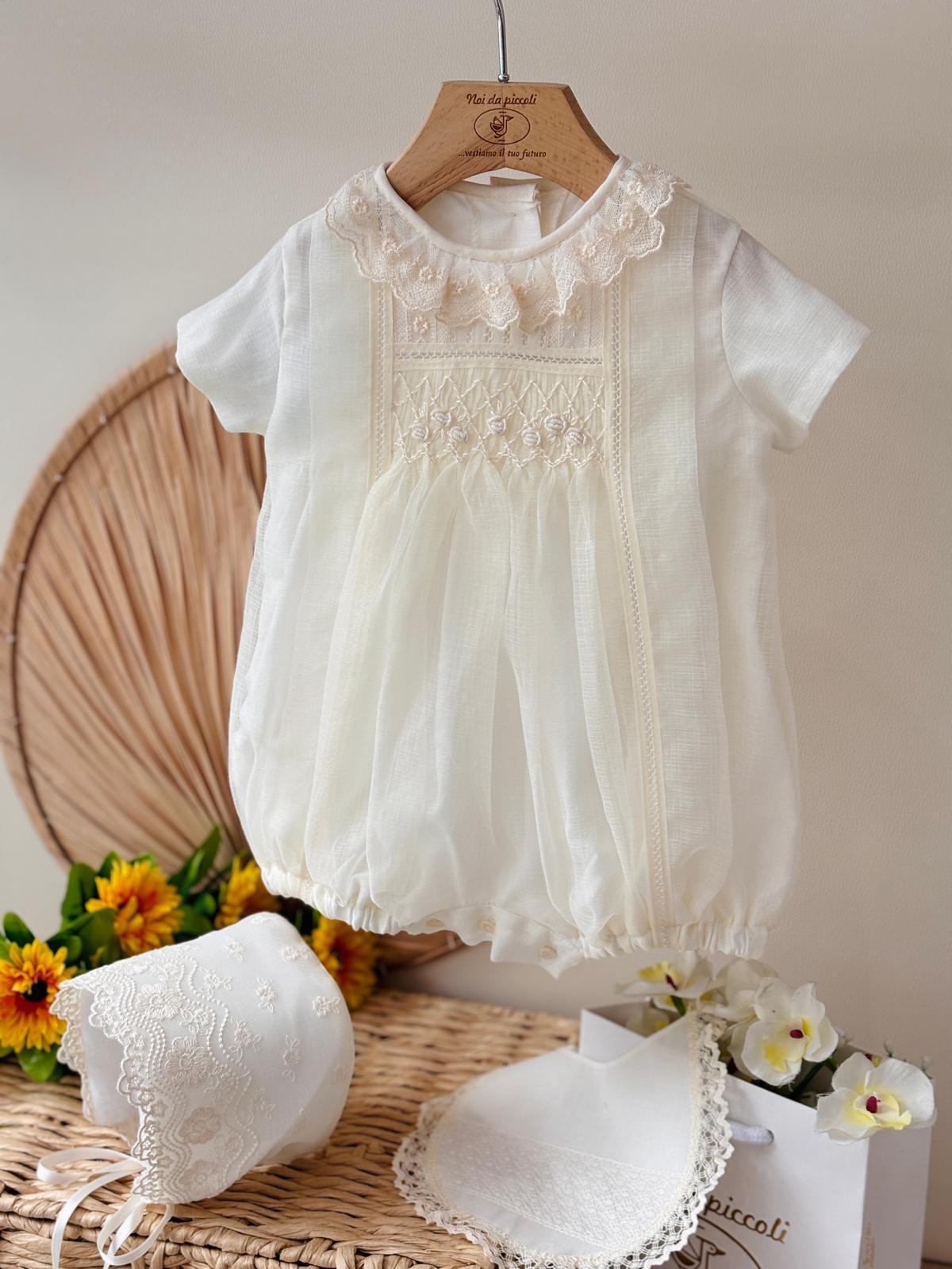 PAGLIACCETTO CERIMONIALE WALLY Avorio - Noi da piccoli